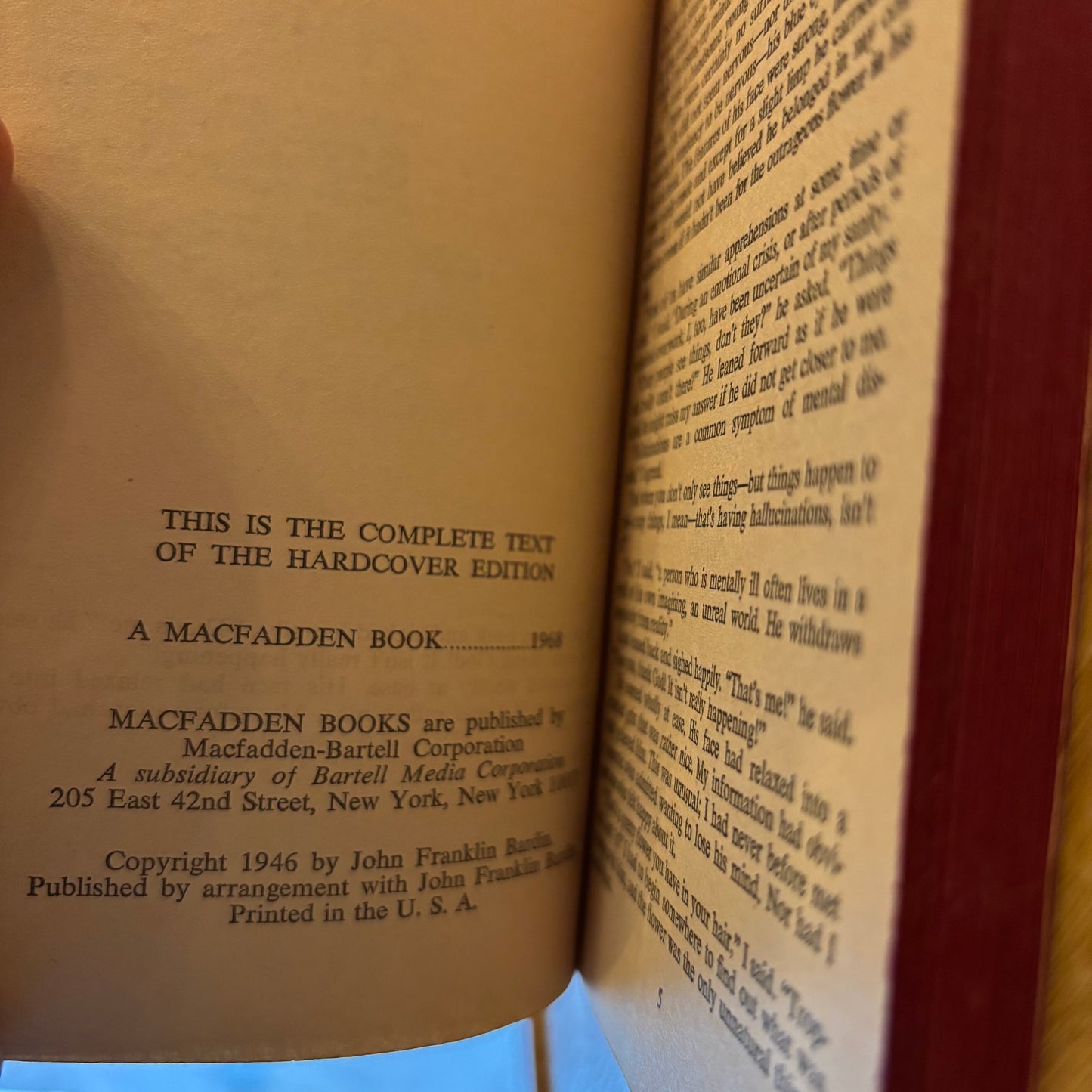 John Franklin Bardin - The Deadly Percheron - First Edition Paperback