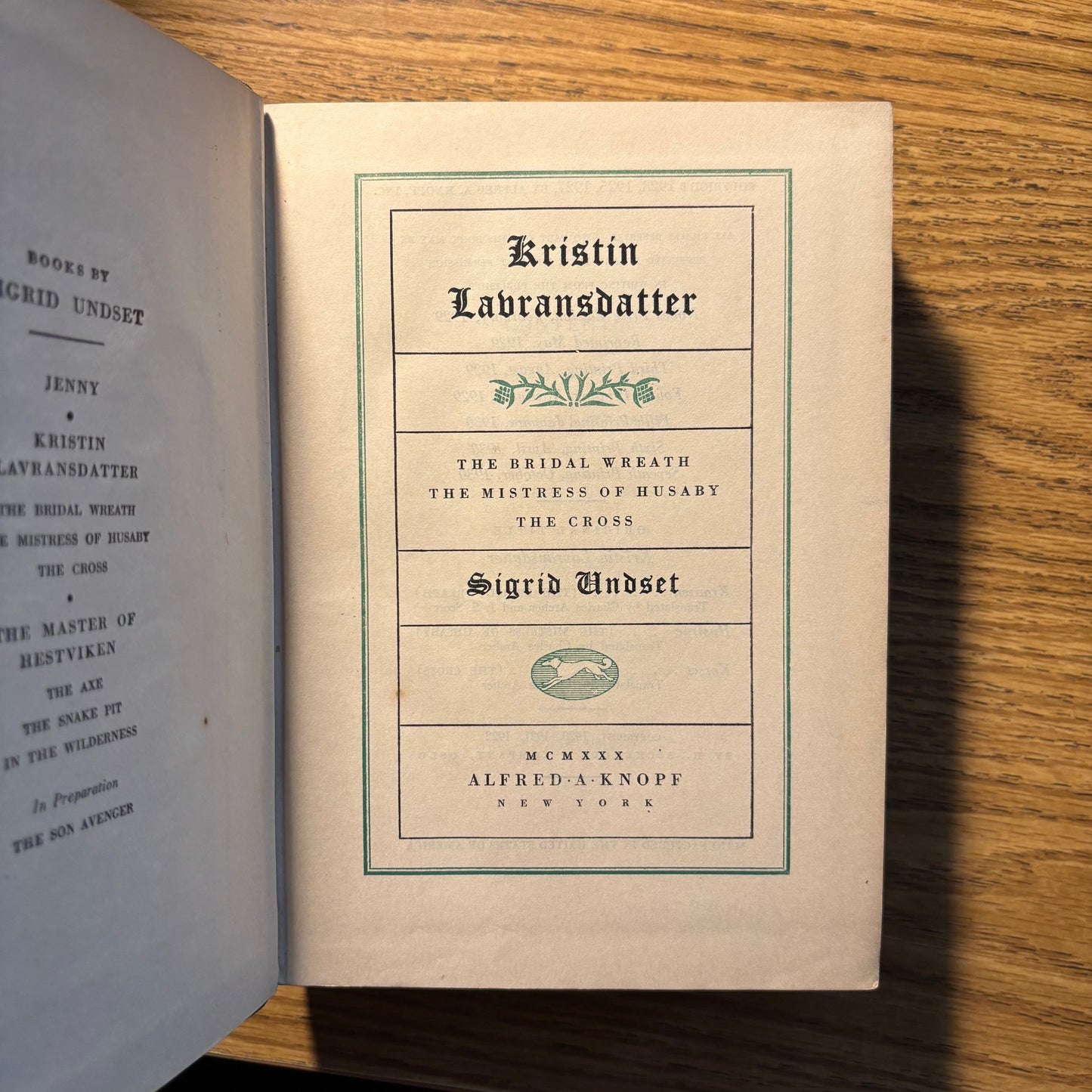 Sigrid Undset - Kristin Lavransdatter