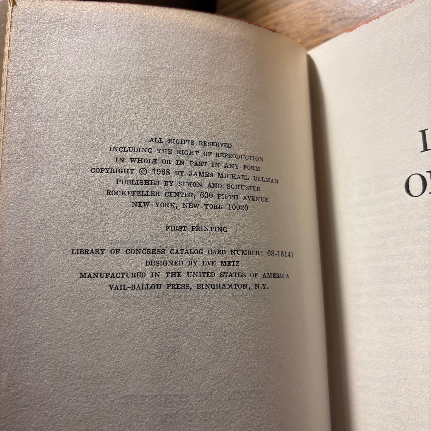 James Michael Ullman - Lady on Fire - First Edition