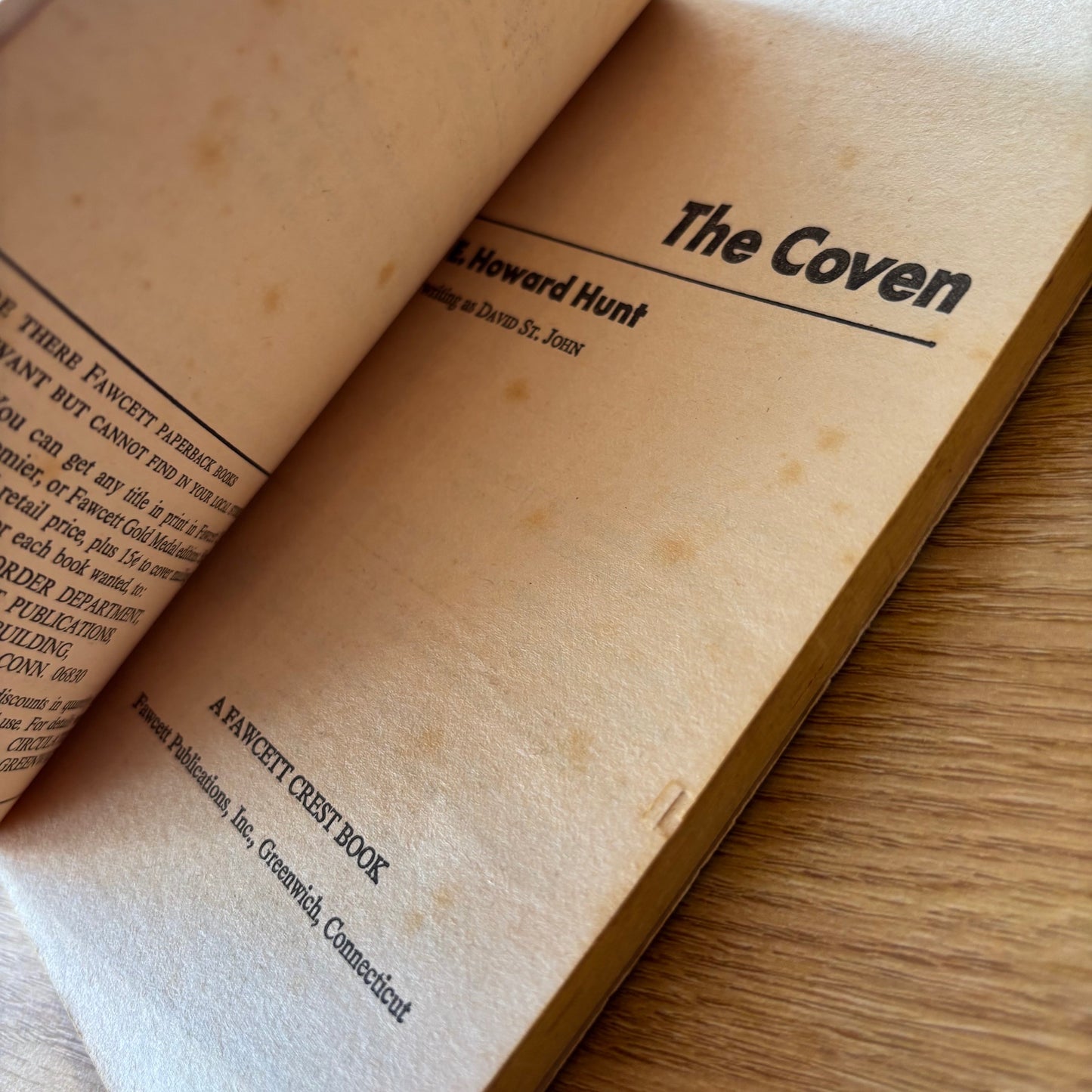 (David St. John) E. Howard Hunt - The Coven