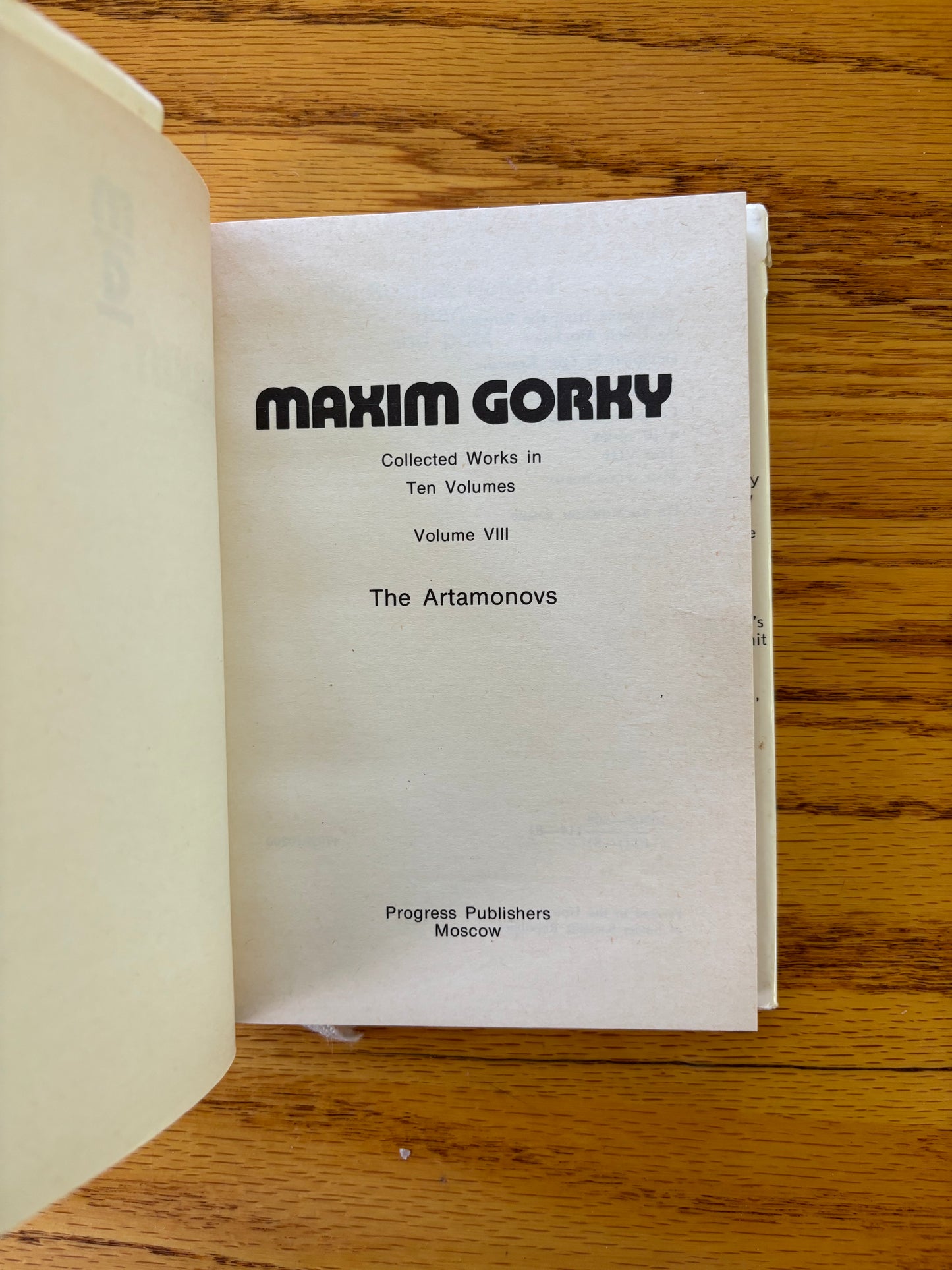 Maxim Gorky - The Artamonovs