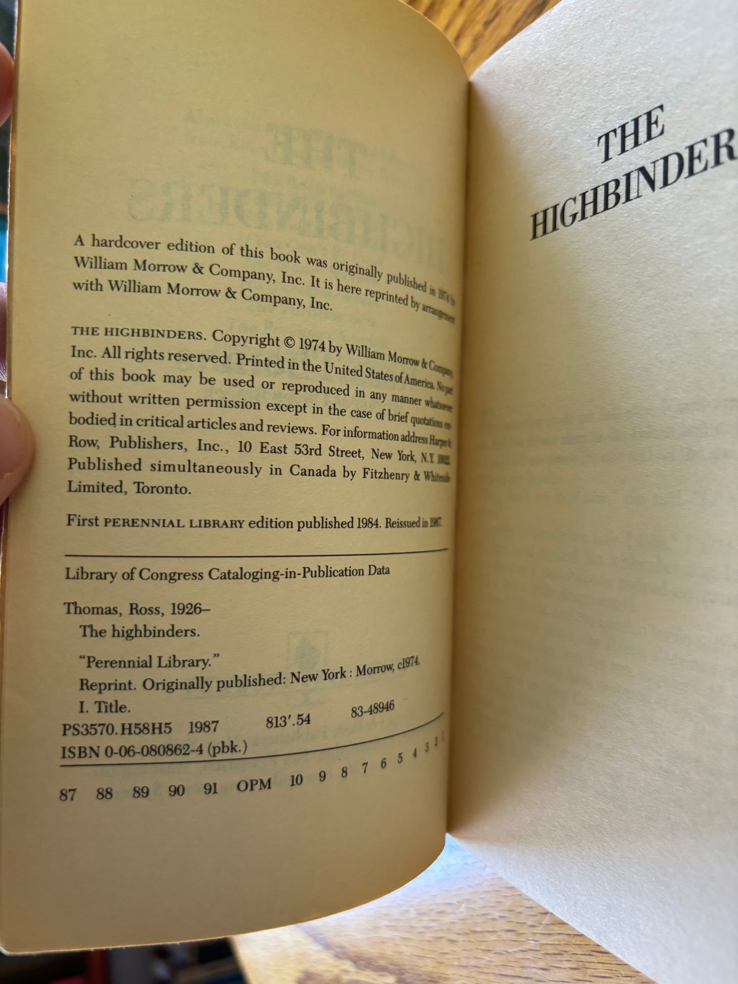 Oliver Bleeck (Ross Thomas) - The Highbinders