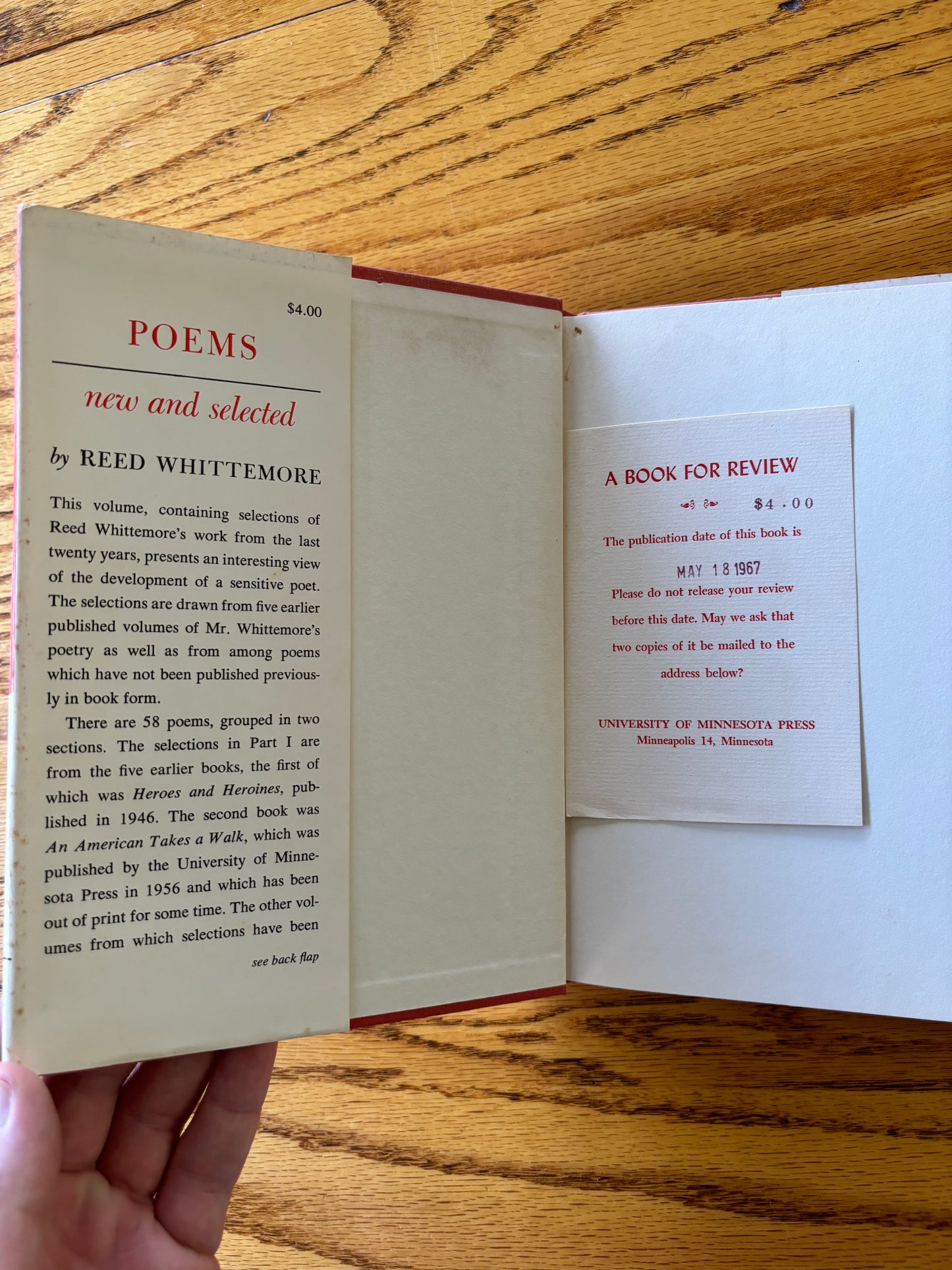 Reed Whittemore - Poems New and Selected