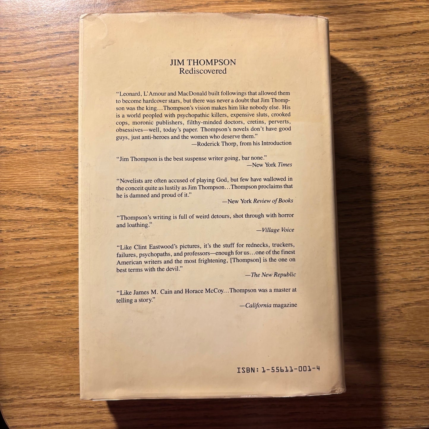 Jim Thompson - Hardcore: 3 Novels - First Edition