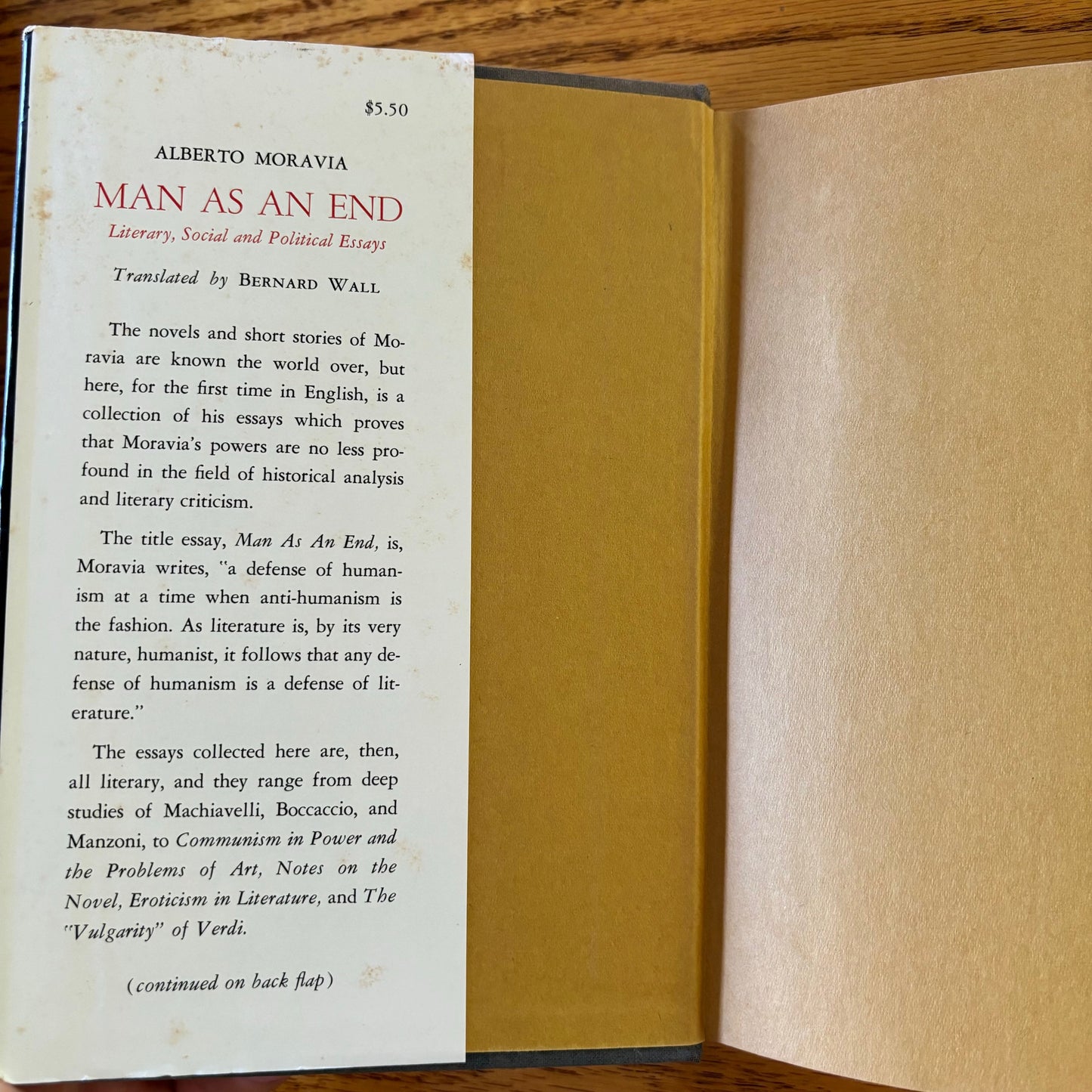 Alberto Moravia - Man as an End
