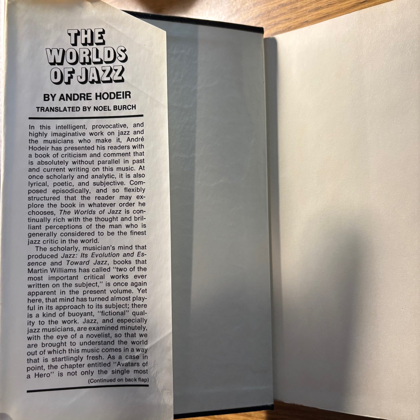 Andre Hodeir - The Worlds of Jazz - First Edition