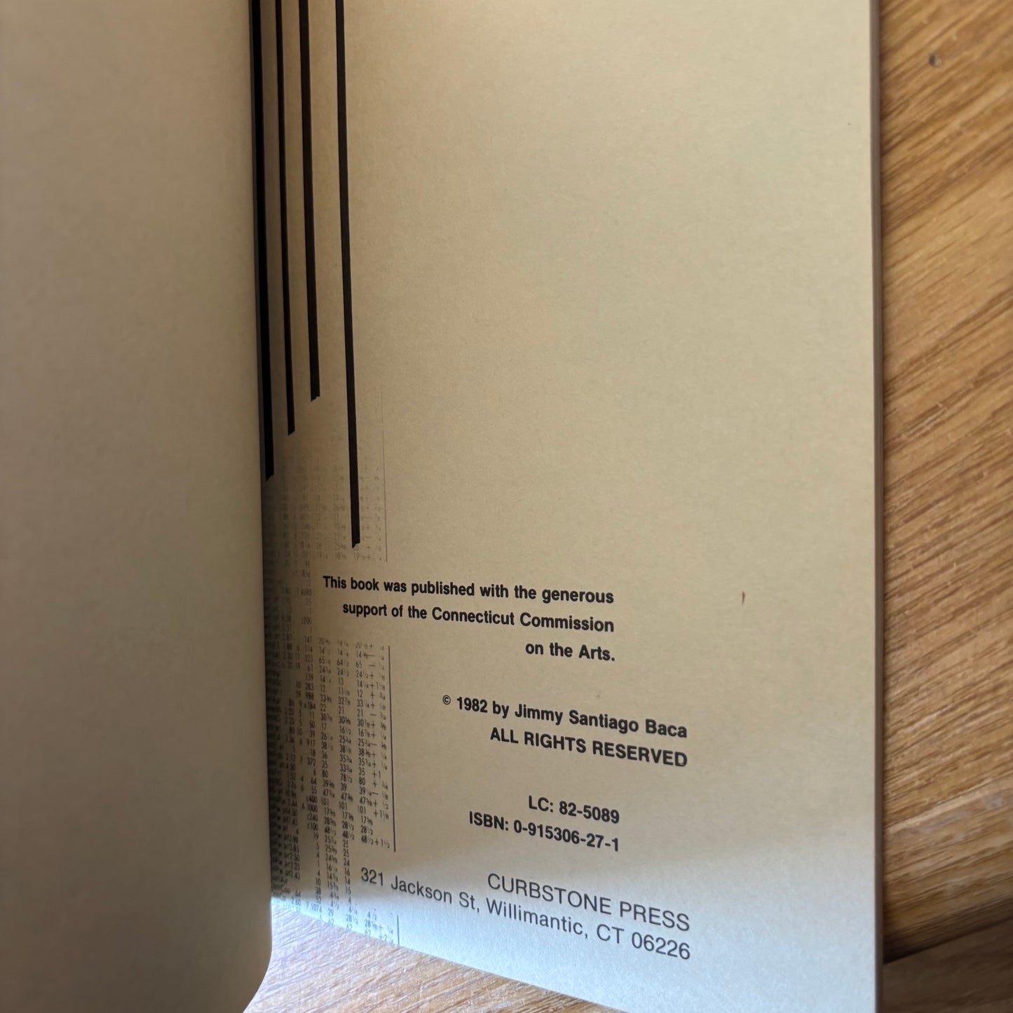 Jimmy Santiago Baca - What's Happening - First Edition