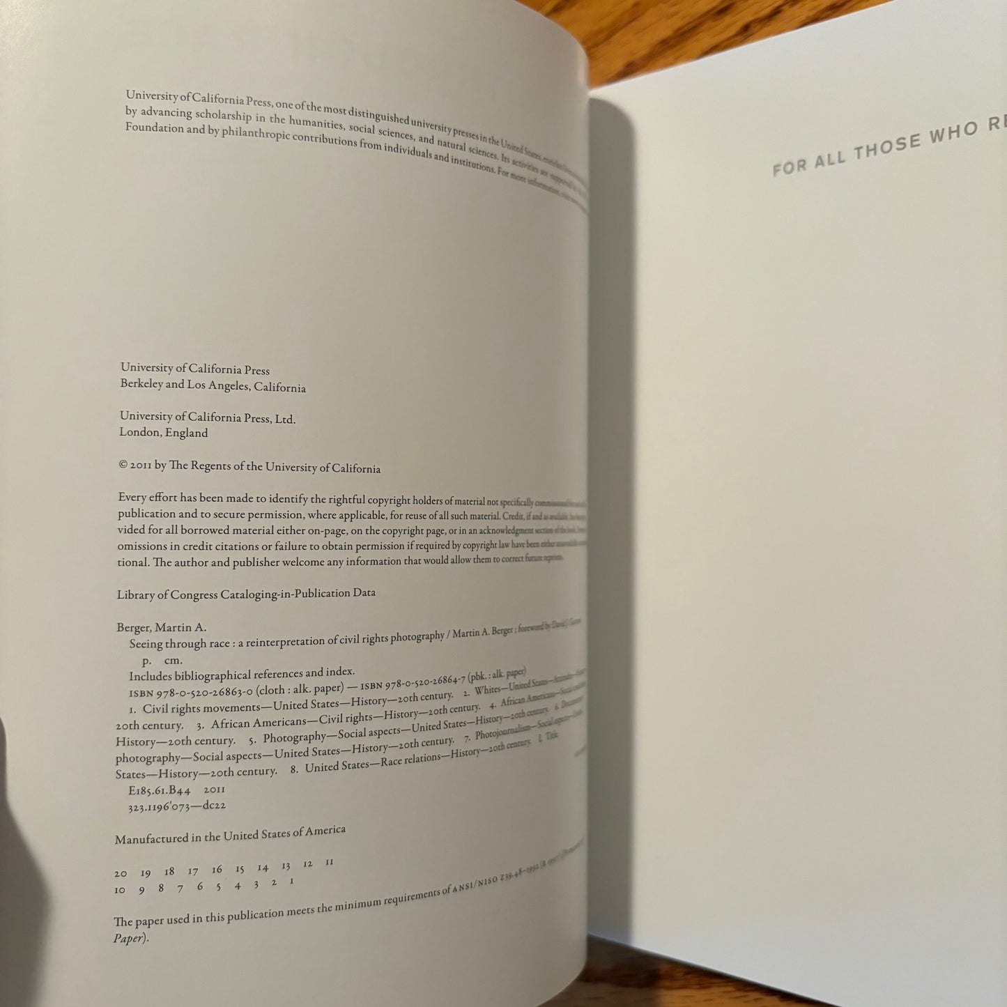 Martin A. Berger - Seeing Through Race: A Reinterpretation of Civil Rights Photography