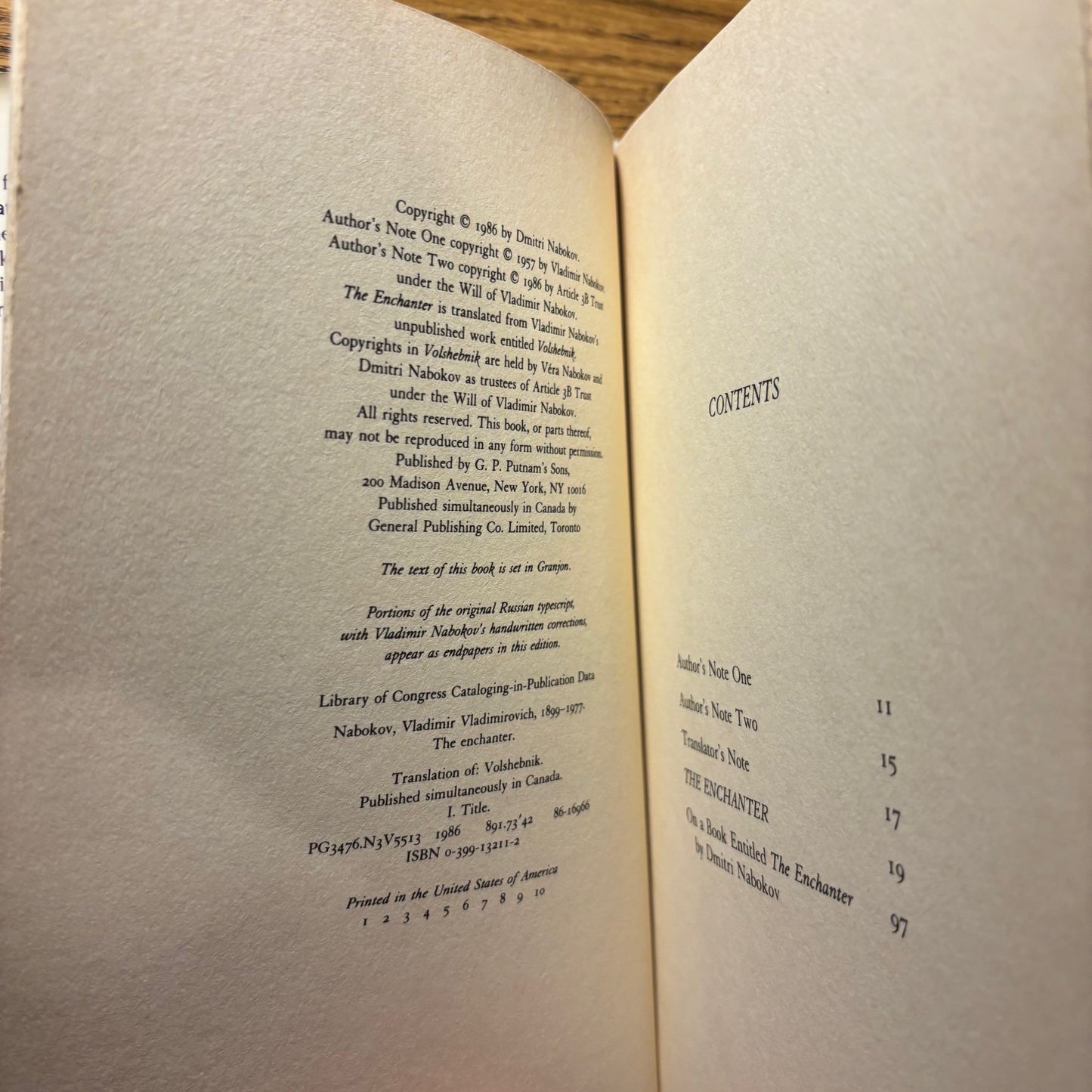 Vladimir Nabokov - The Enchanter - First Edition