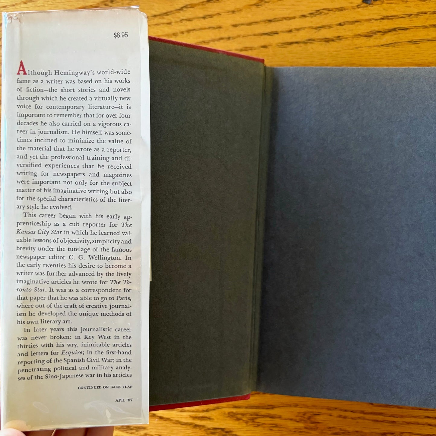 By-Line: Ernest Hemingway - First Edition