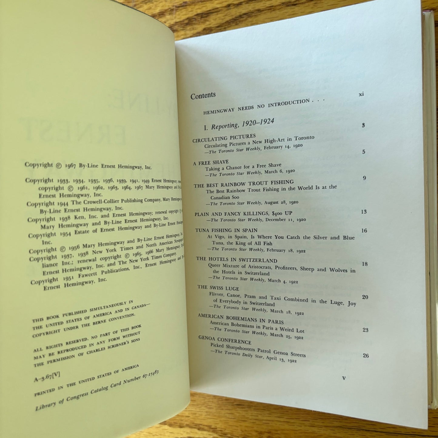 By-Line: Ernest Hemingway - First Edition