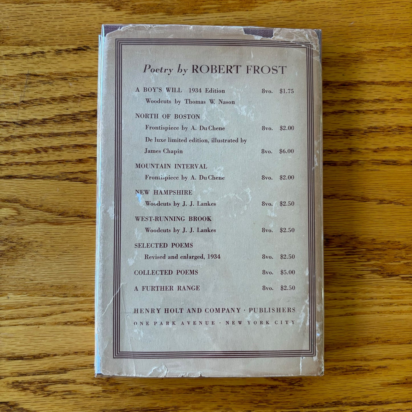 Robert Frost - A Further Range