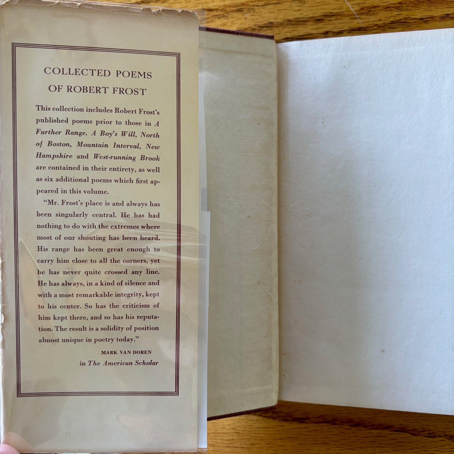 Robert Frost - A Further Range