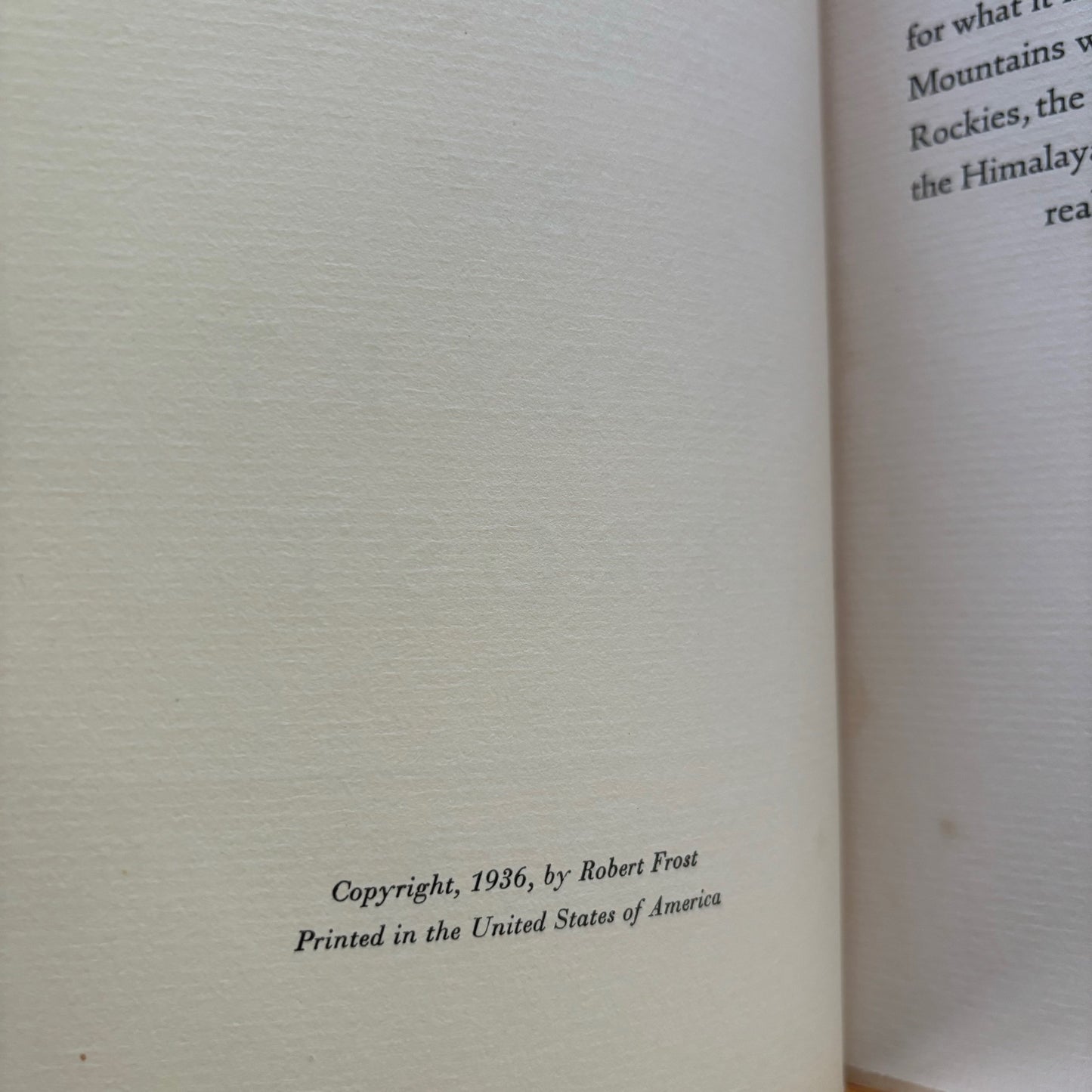 Robert Frost - A Further Range