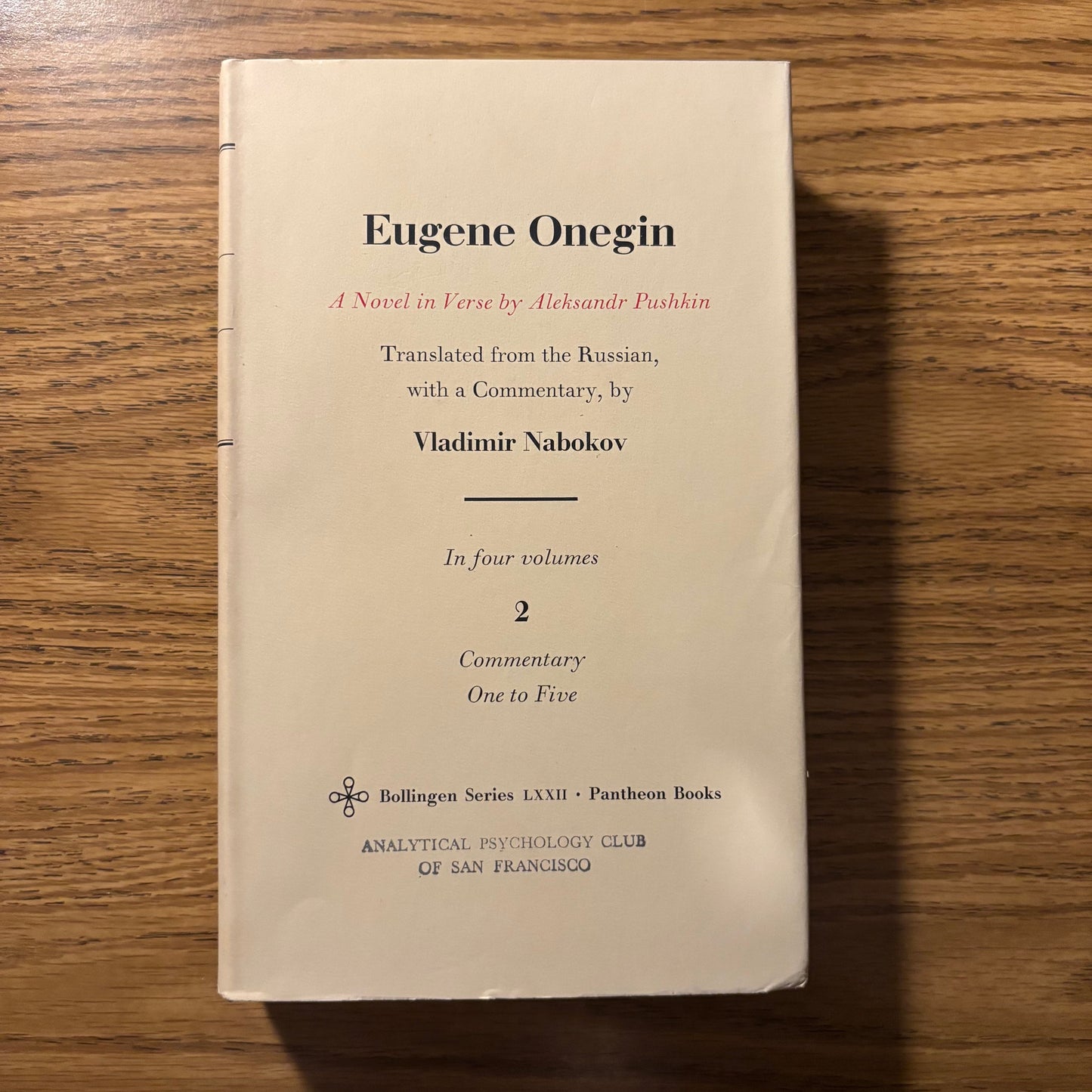 (Vladimir Nabokov) Alexandr Pushkin - Eugene Onegin - Bollingen Edition - 4 Vols.