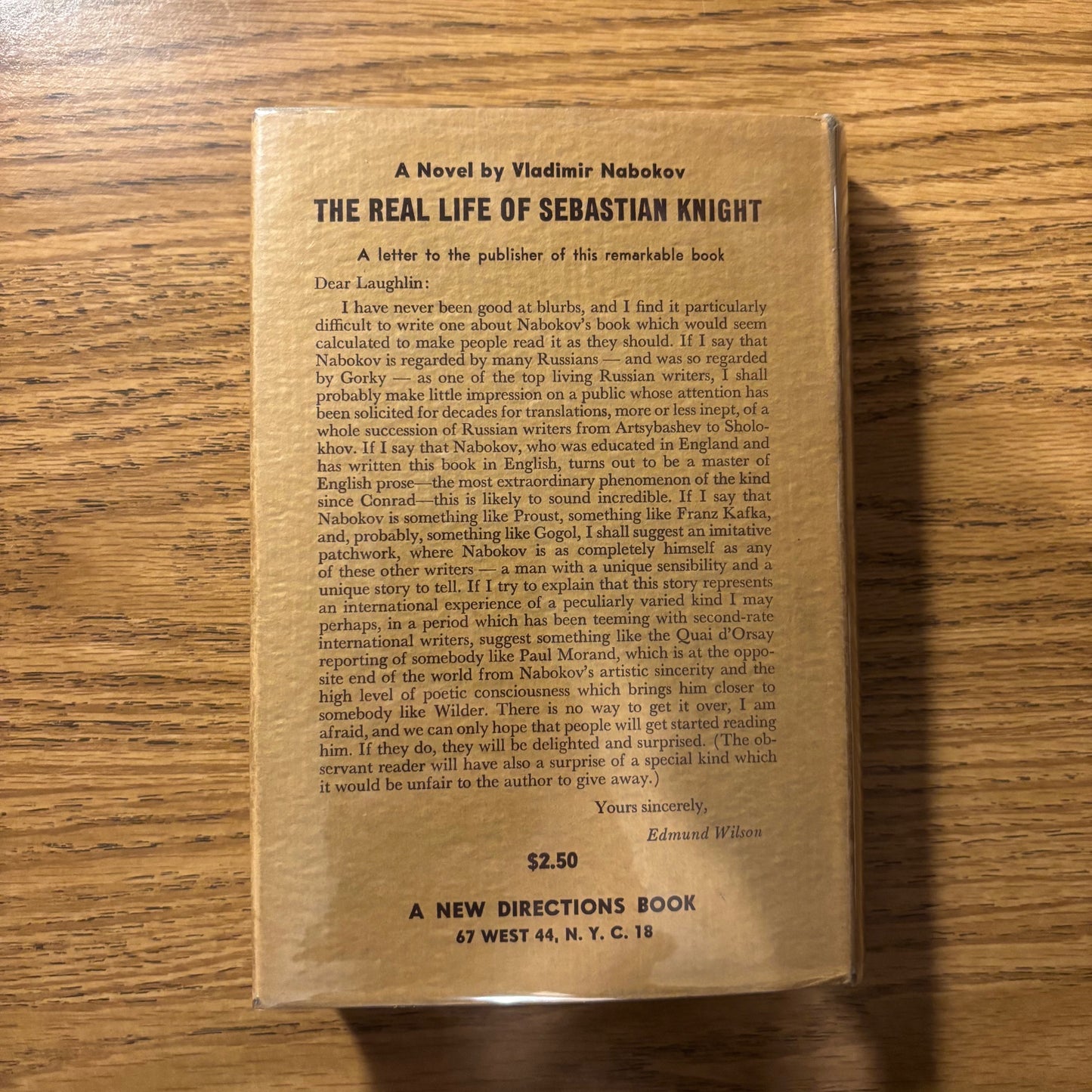 Vladimir Nabokov - Nikolai Gogol - First Edition