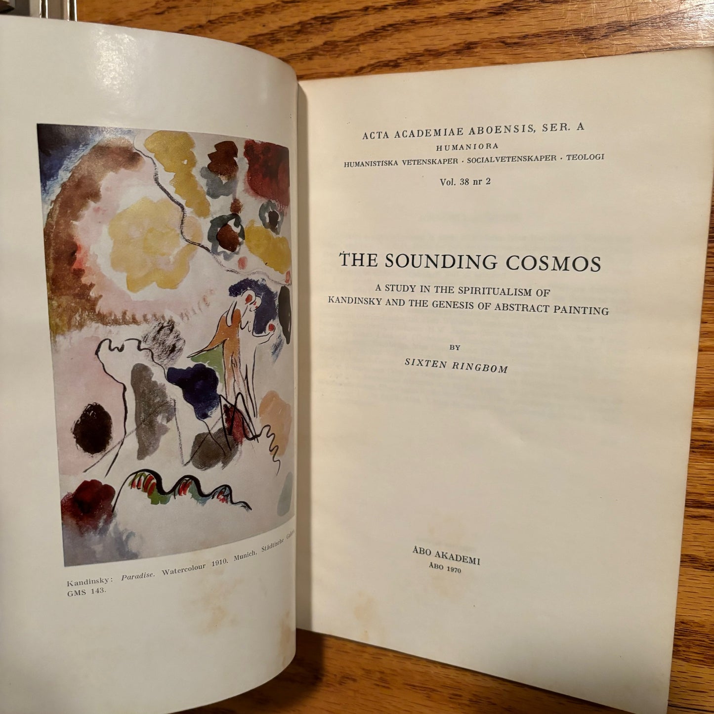 Sixten Ringbom - The Sounding Cosmos: A Study in the Spiritualism of Kandinsky and the Genesis of Abstract Painting