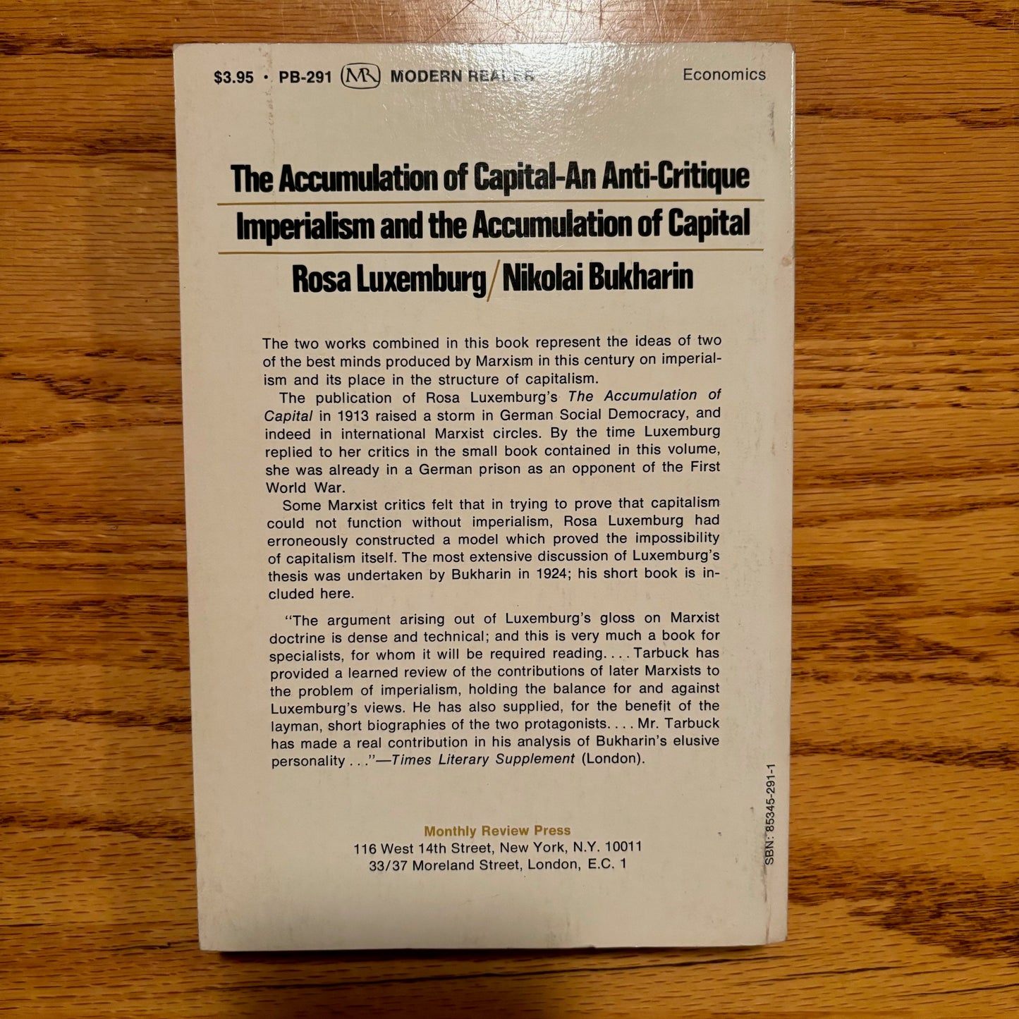 Rosa Luxemburg & Nikolai Bukharin - The Accumulation of Capital: An Anti-Critique & Imperialism and the Accumulation of Capital