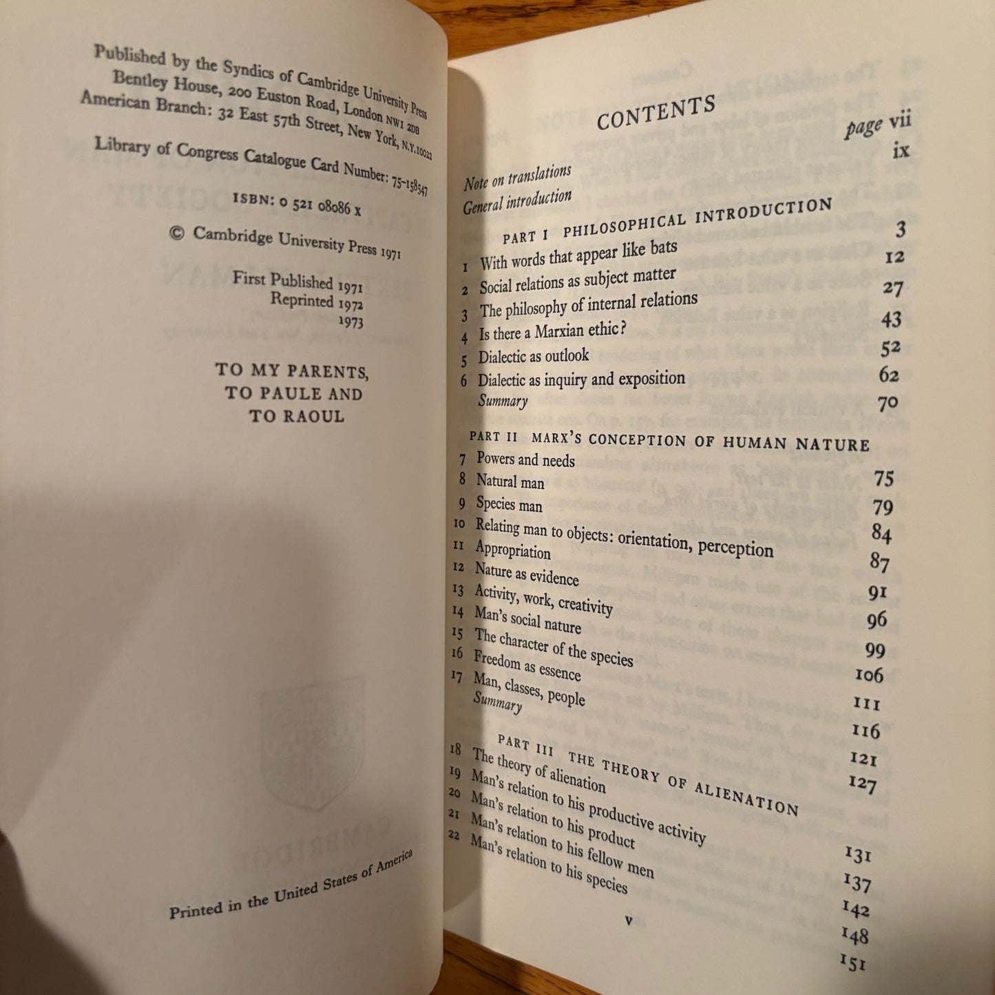 Bertell Ollman - Alienation: Marx's Conception of Man in Capitalist Society