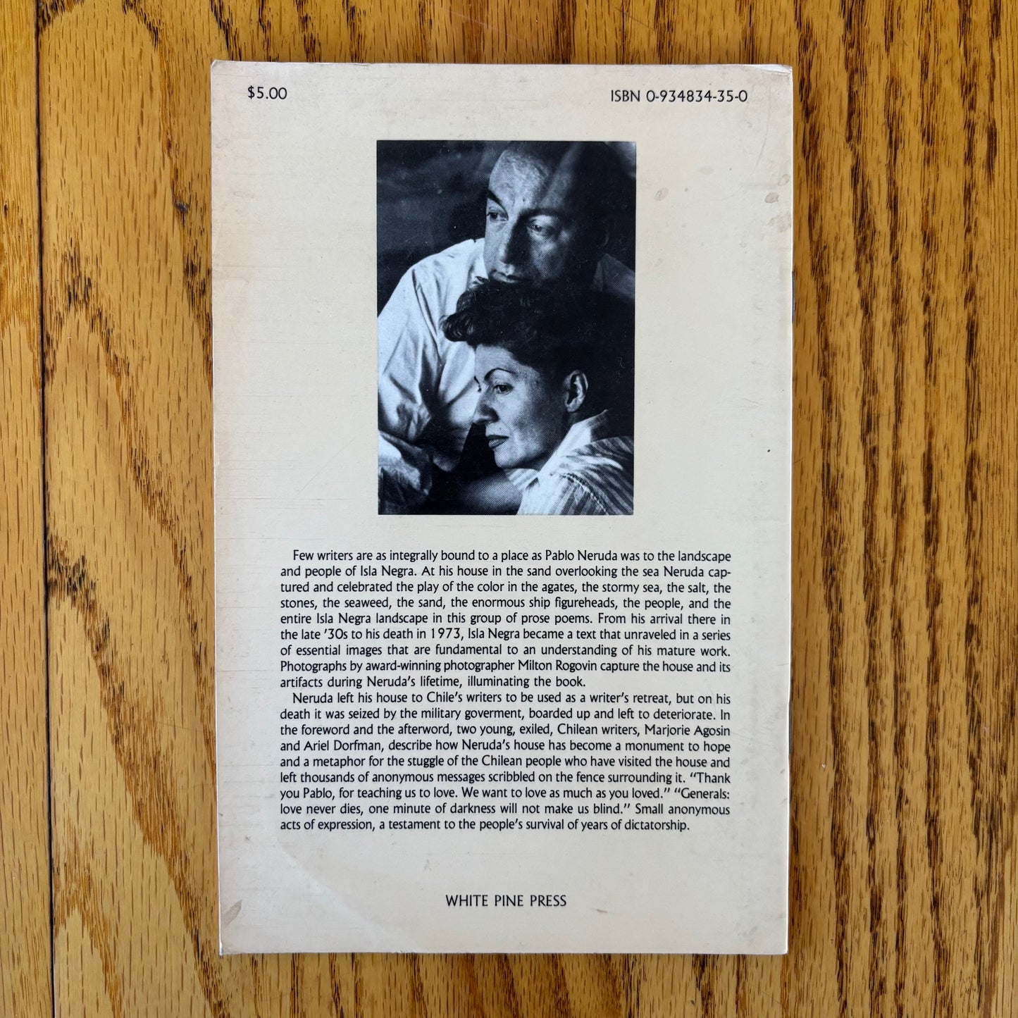 Pablo Neruda - The House at Isla Negra - Signed by Marjorie Agosin