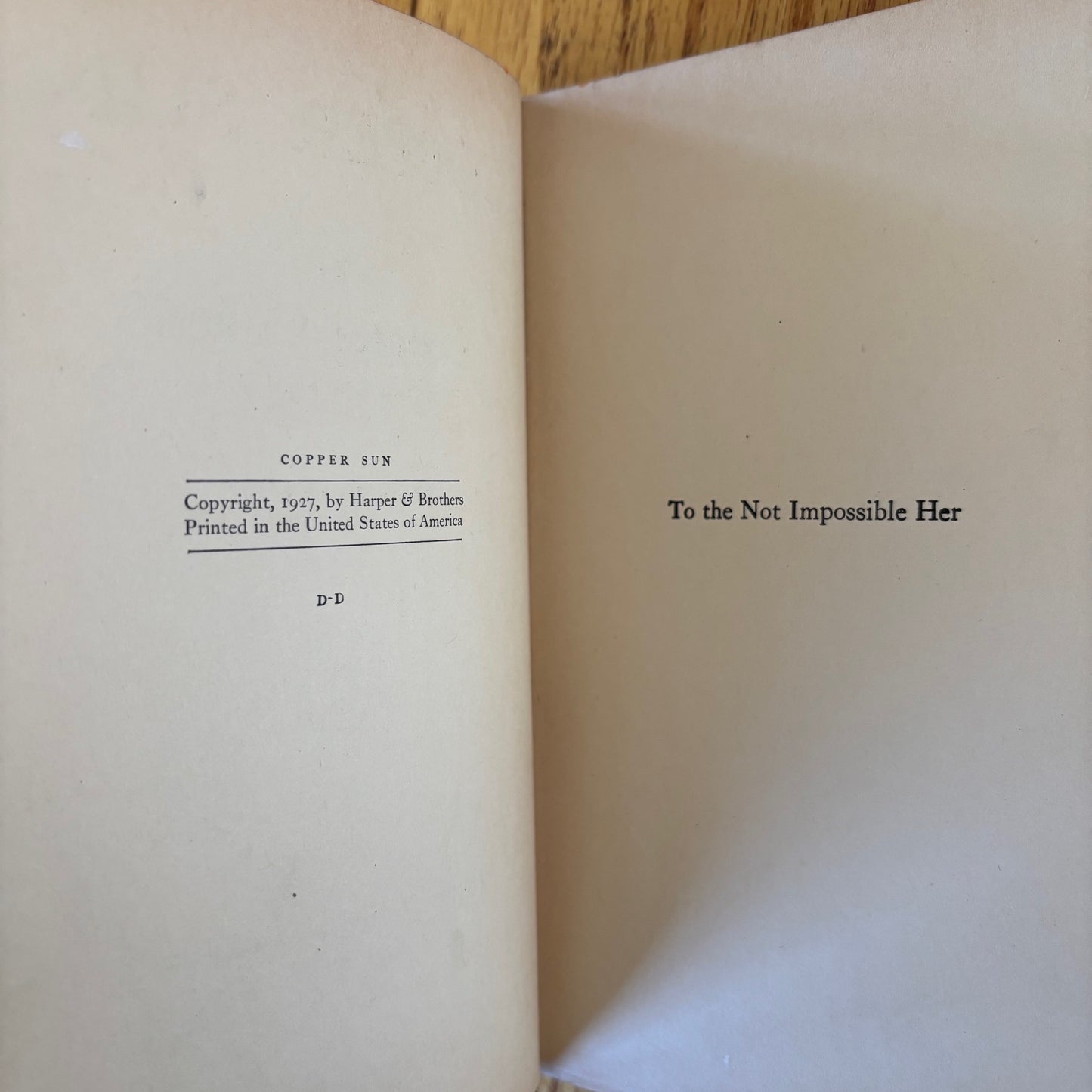 Countee Cullen - Copper Sun - First Edition Later Printing
