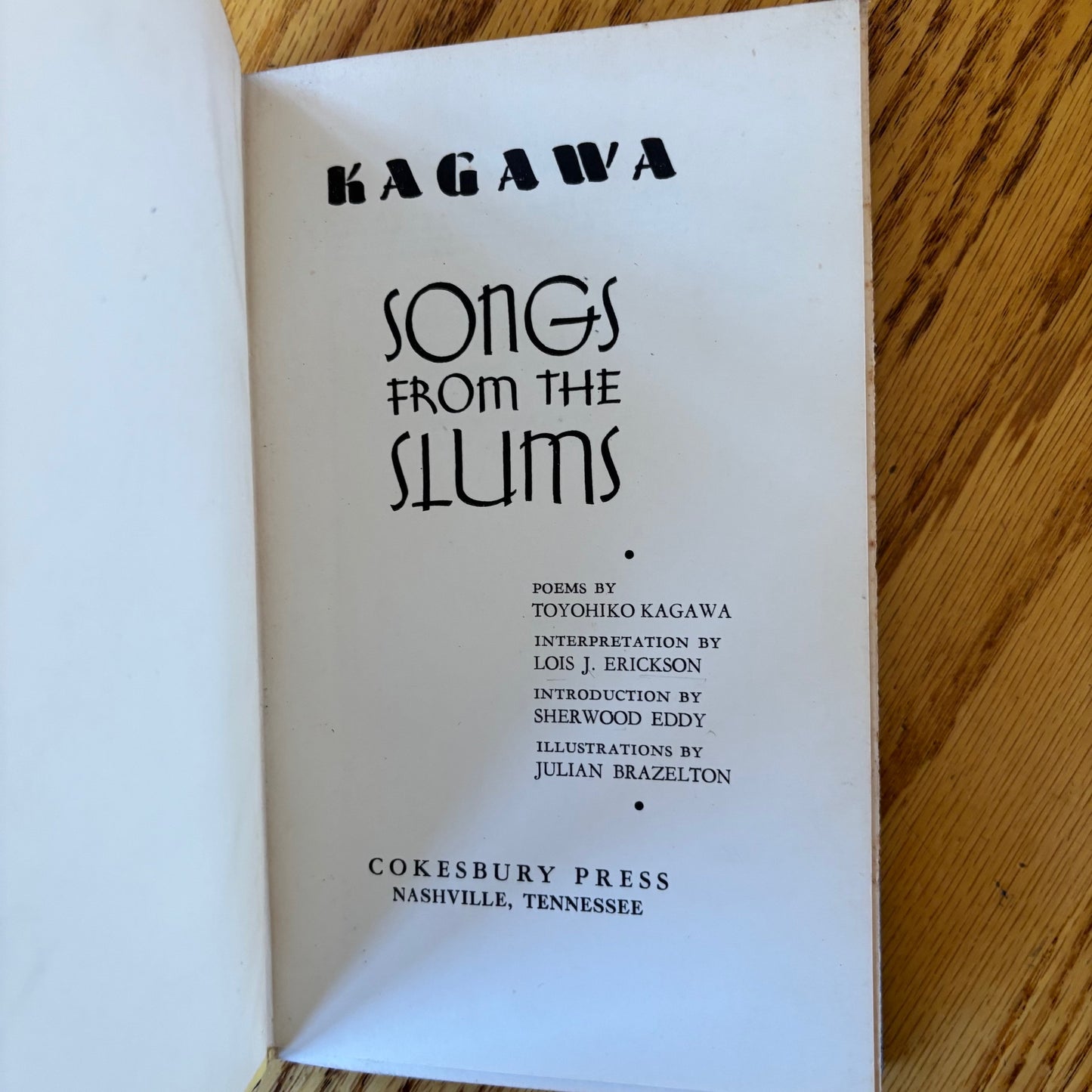 Toyohiko Kagawa - Songs from the Slums