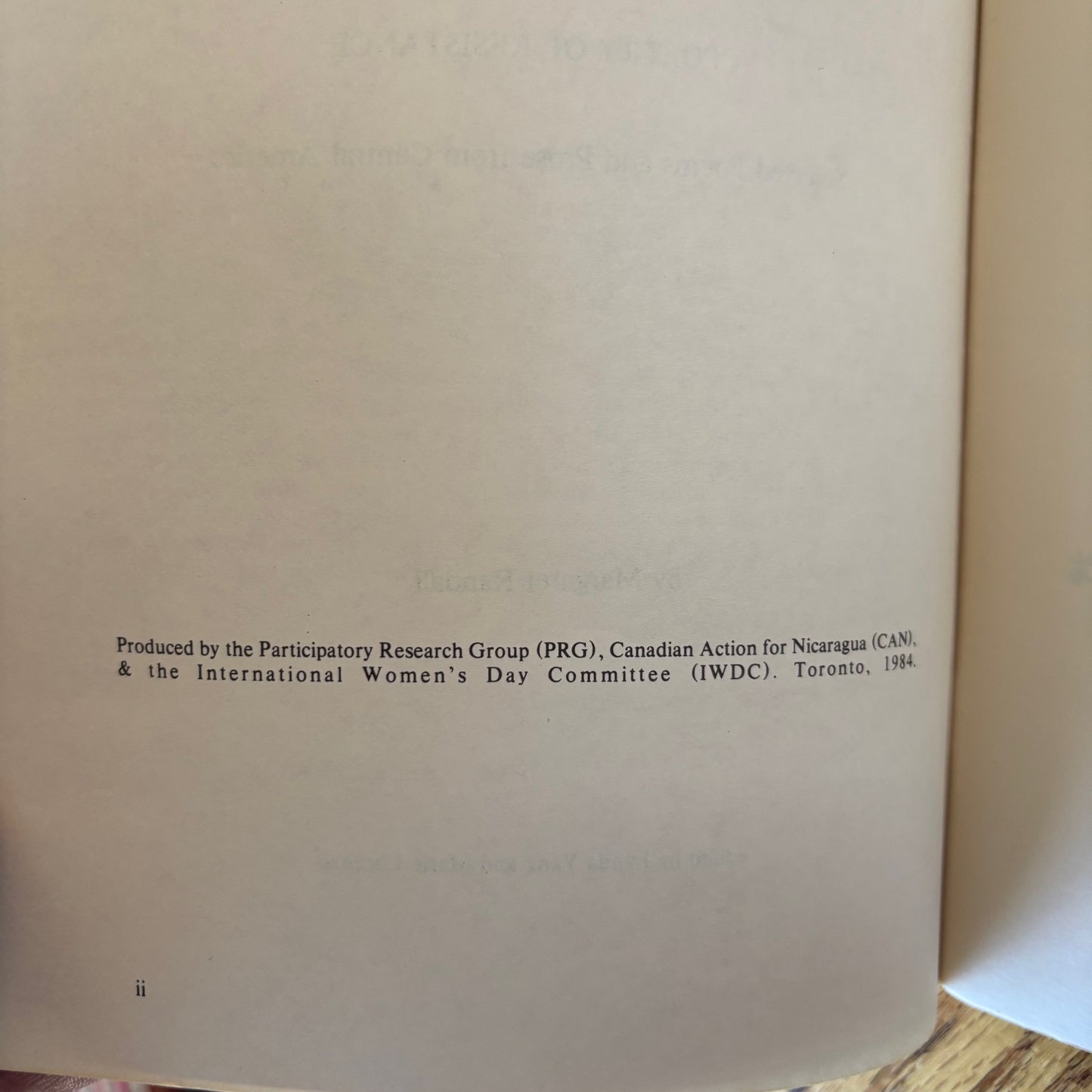 Margaret Randall, ed. - A Poetry of Resistance: Selected Poetry and Prose from Central America