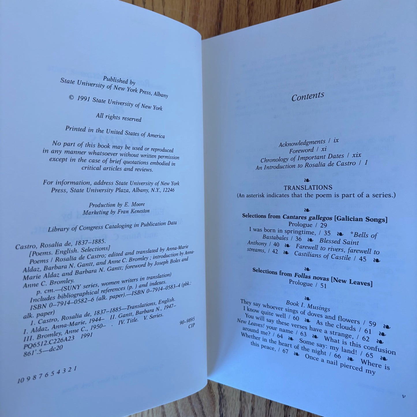Rosalia de Castro - Poems - First Edition