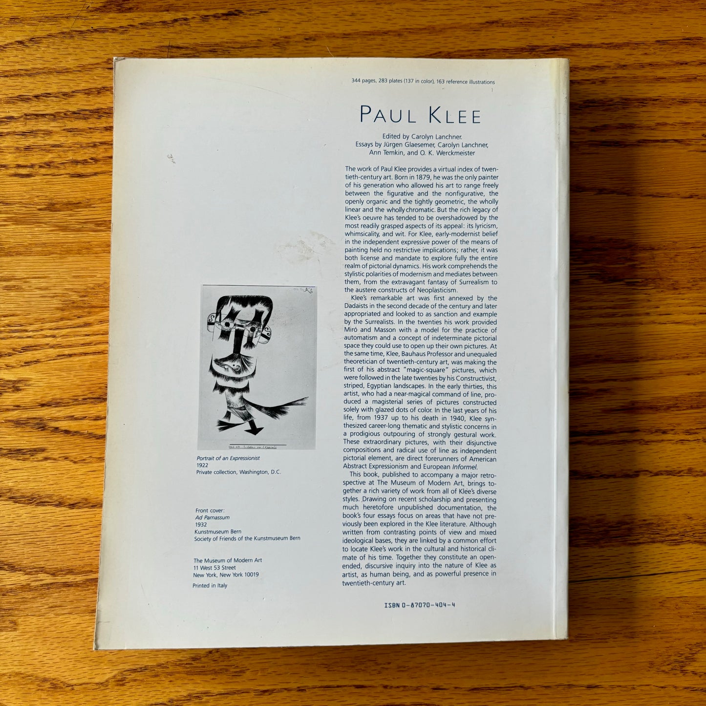 Paul Klee - Museum of Modern Art - 1987