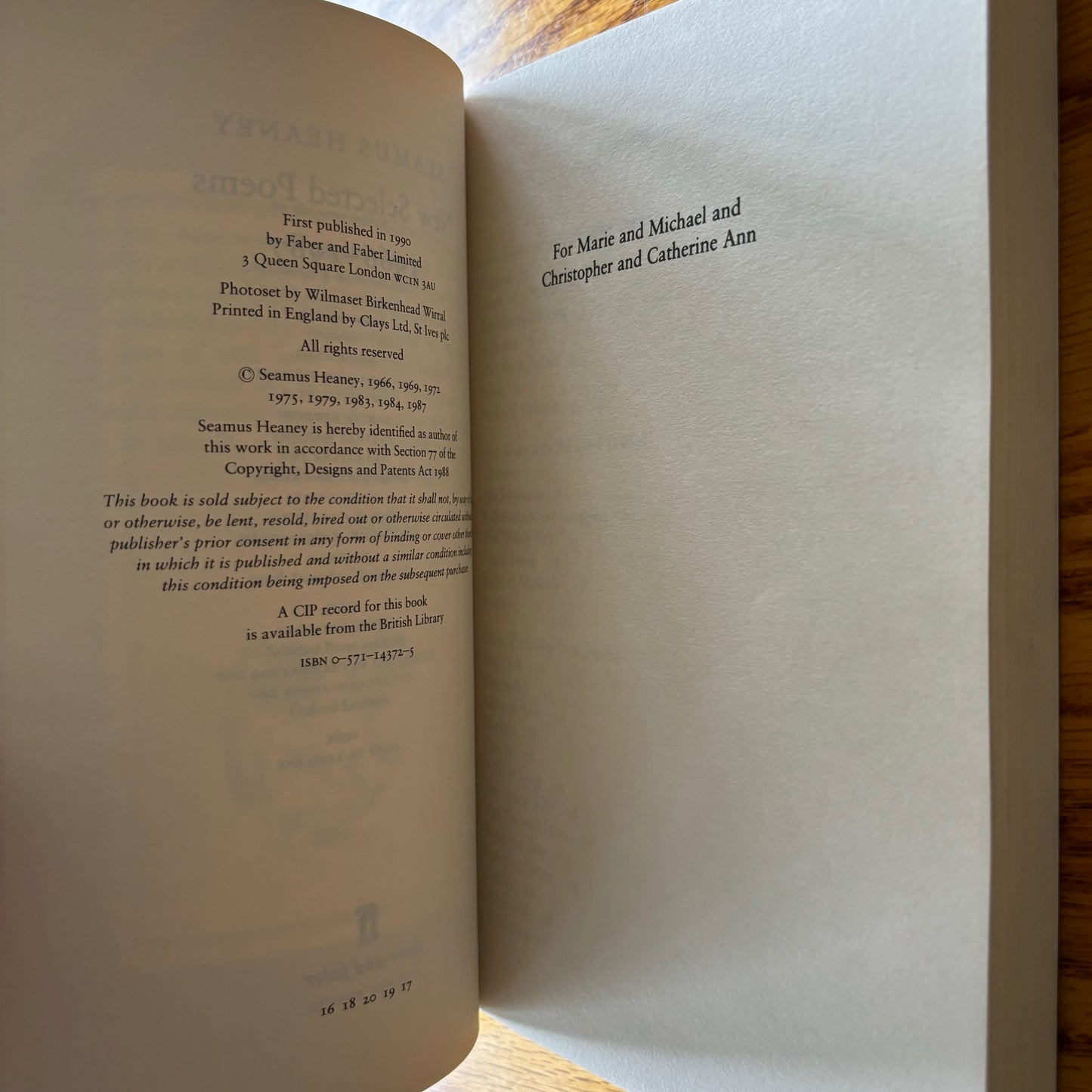 Seamus Heaney - New Selected Poems 1966-1987