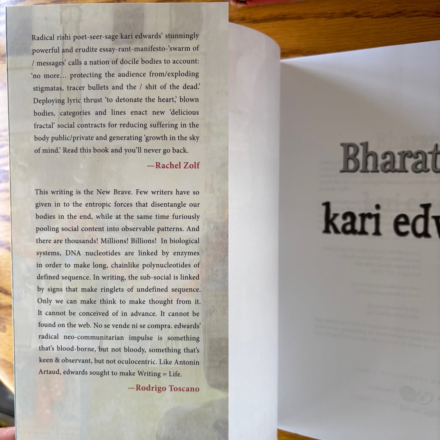 kari edwards - Bharat jiva - First Edition