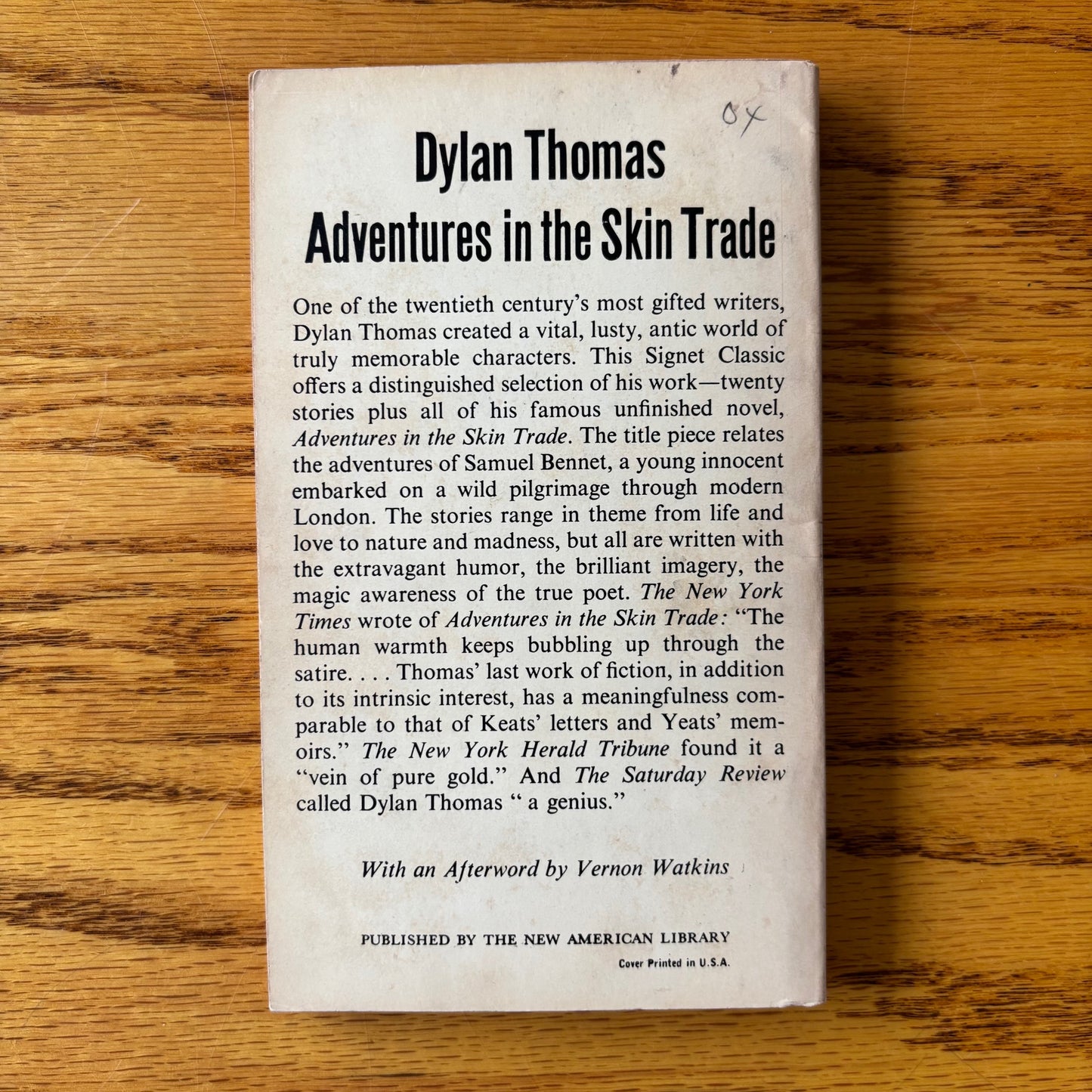 Dylan Thomas - Adventures in the Skin Trade - Signet Classic
