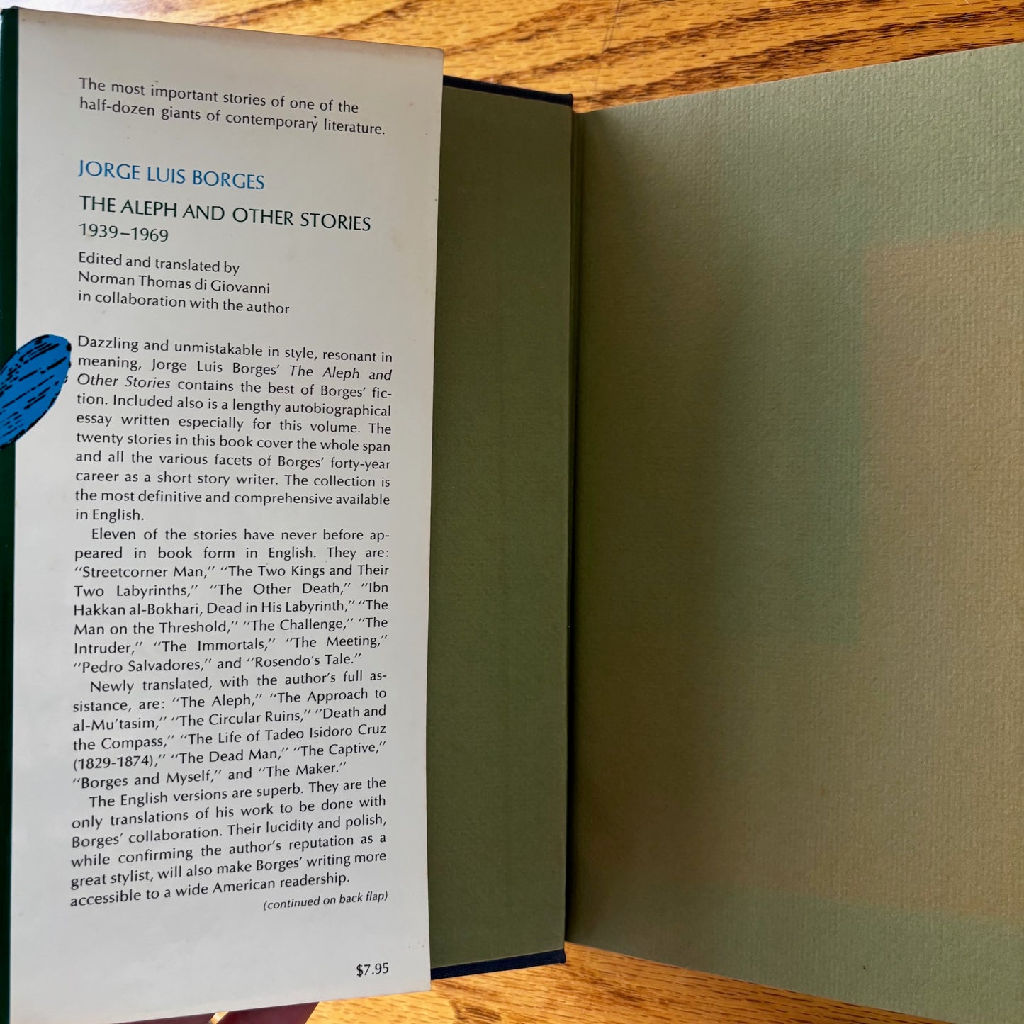 Jorge Luis Borges - The Aleph and Other Stories 1933-1969 - First Edition