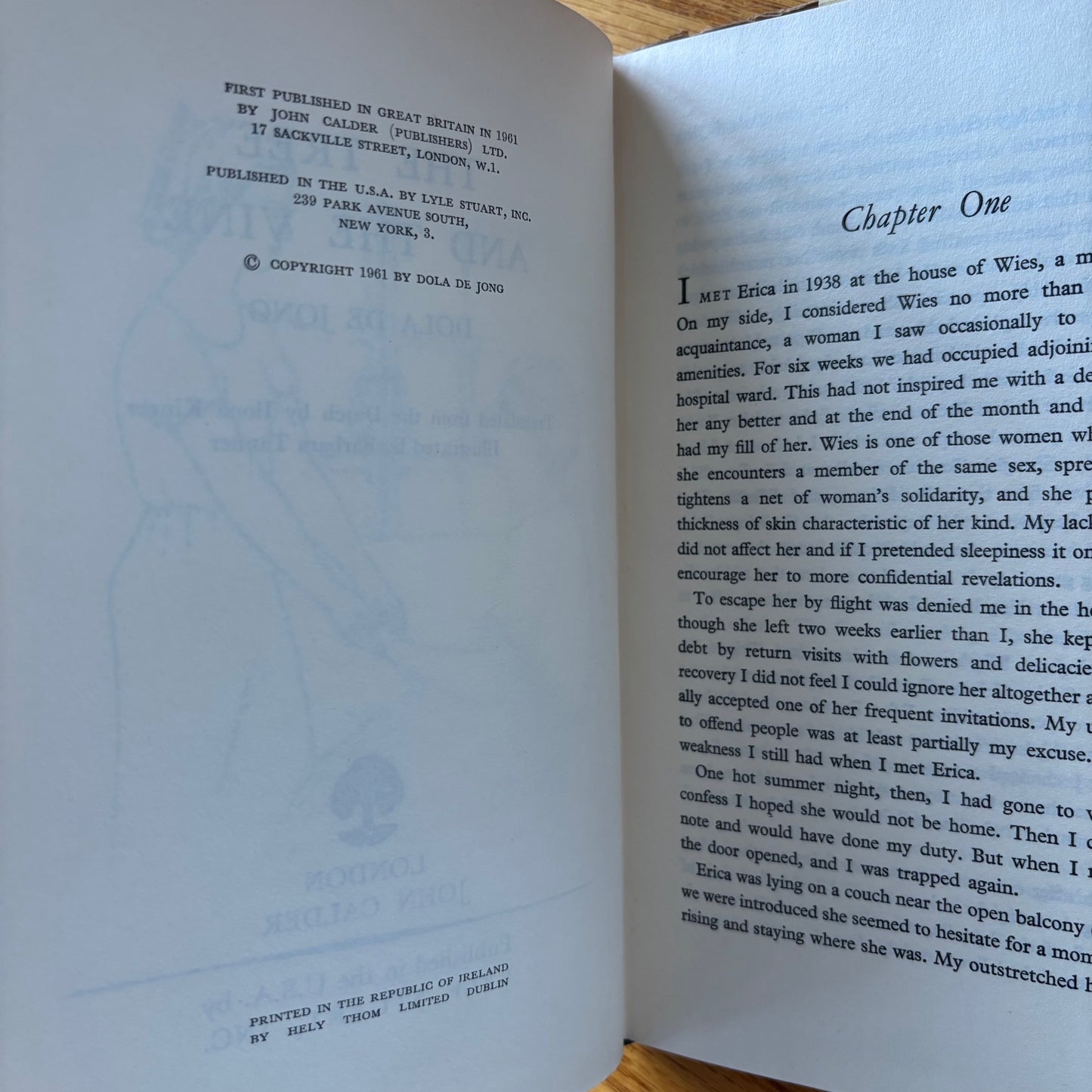Dola de Jong - The Tree and the Vine - First Edition