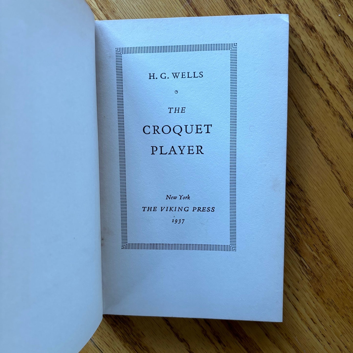H.G. Wells - The Croquet Player