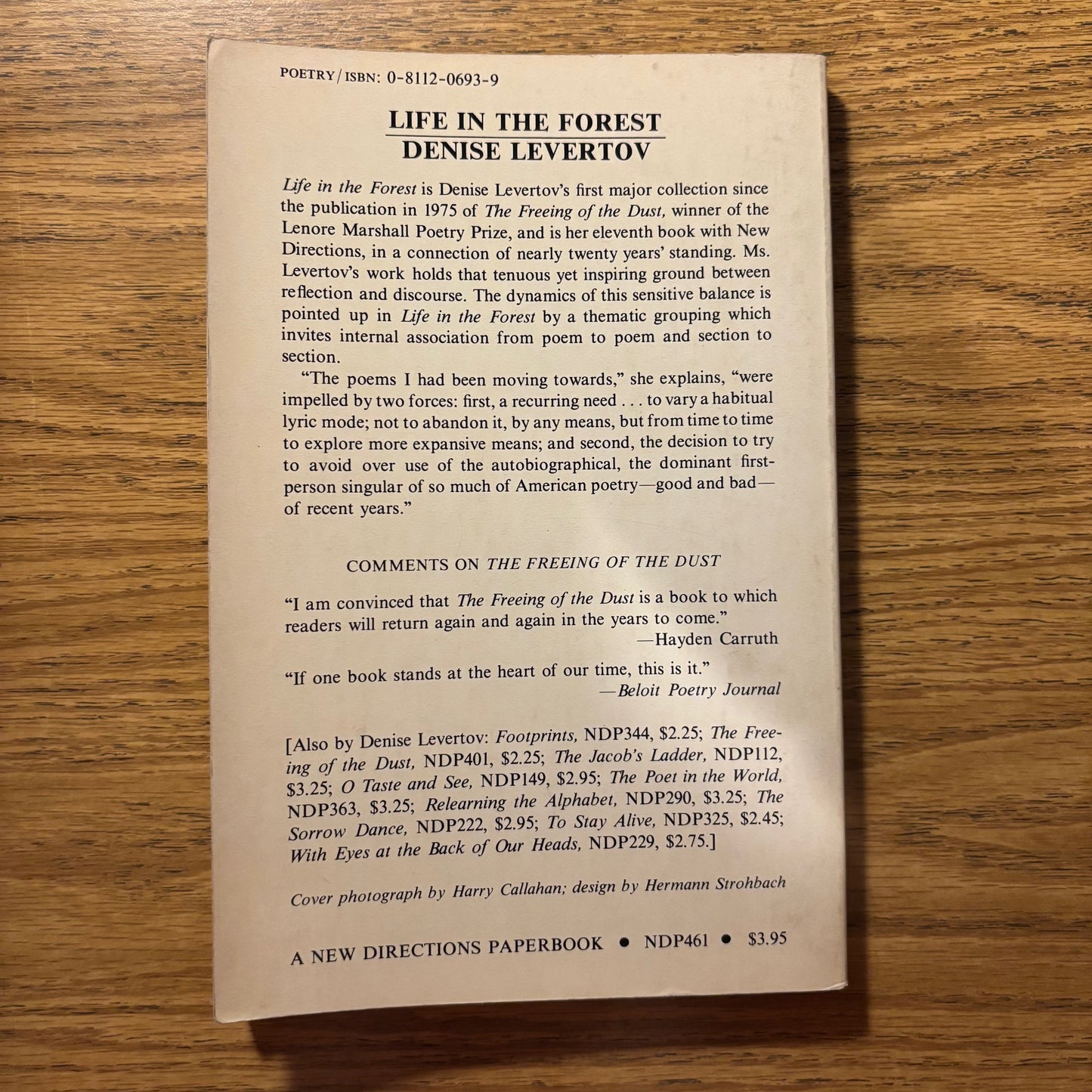 Denise Levertov - Life in the Forest