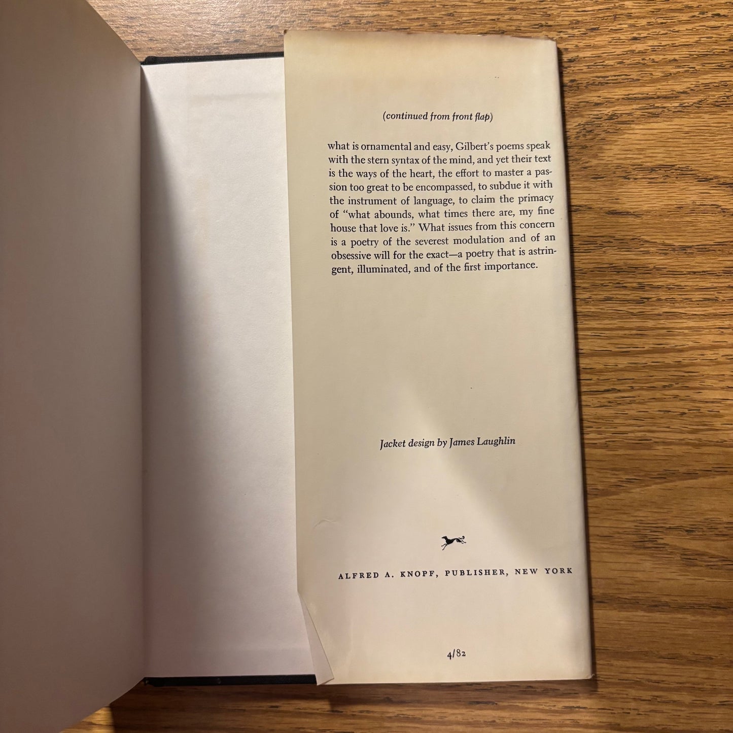 Jack Gilbert - Monolithos: Poems, 1962 and 1982 - First Edition