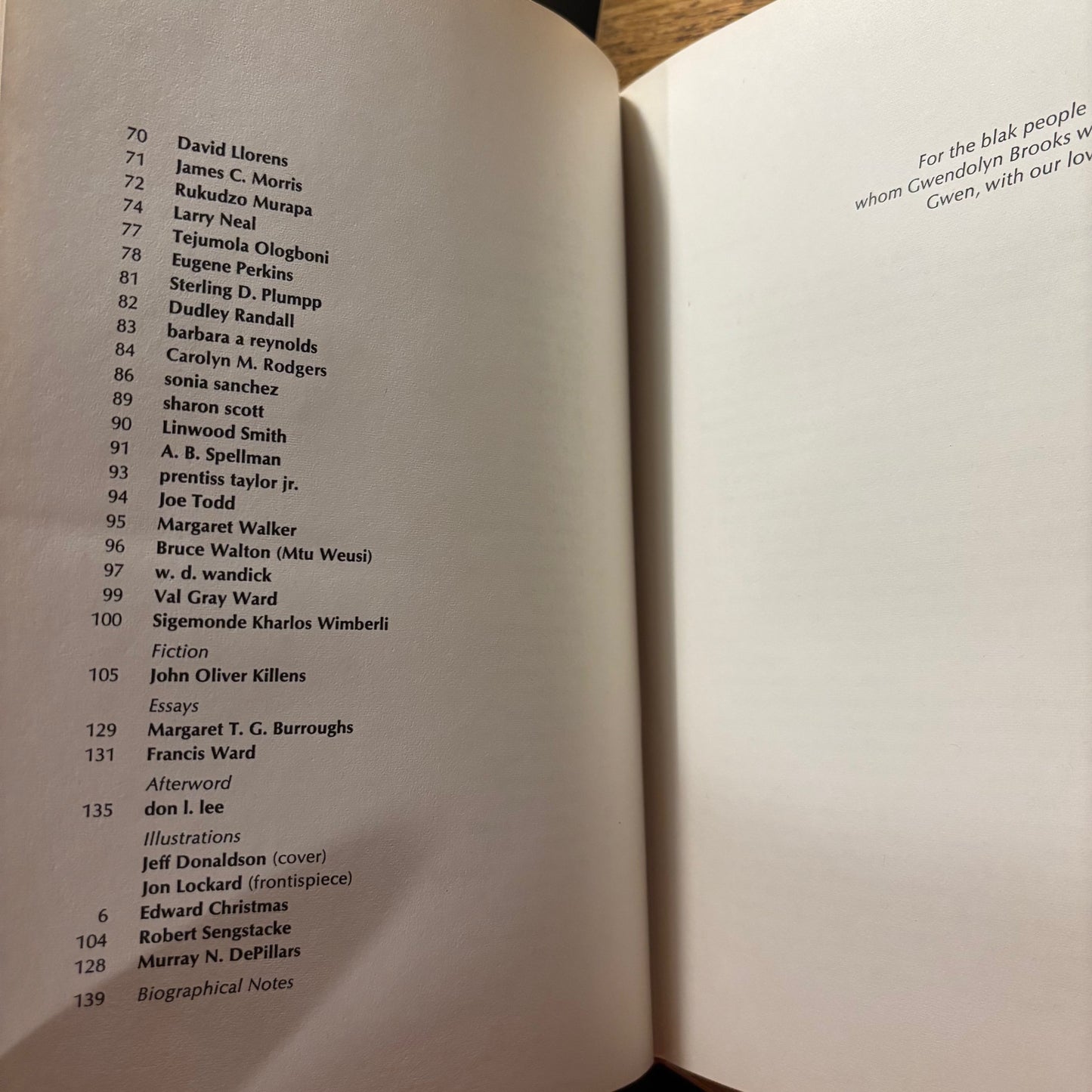 Patricia L. Brown, Don L. Lee, Francis Ward - To Gwen, With Love: An Anthology Dedicated to Gwendolyn Brooks