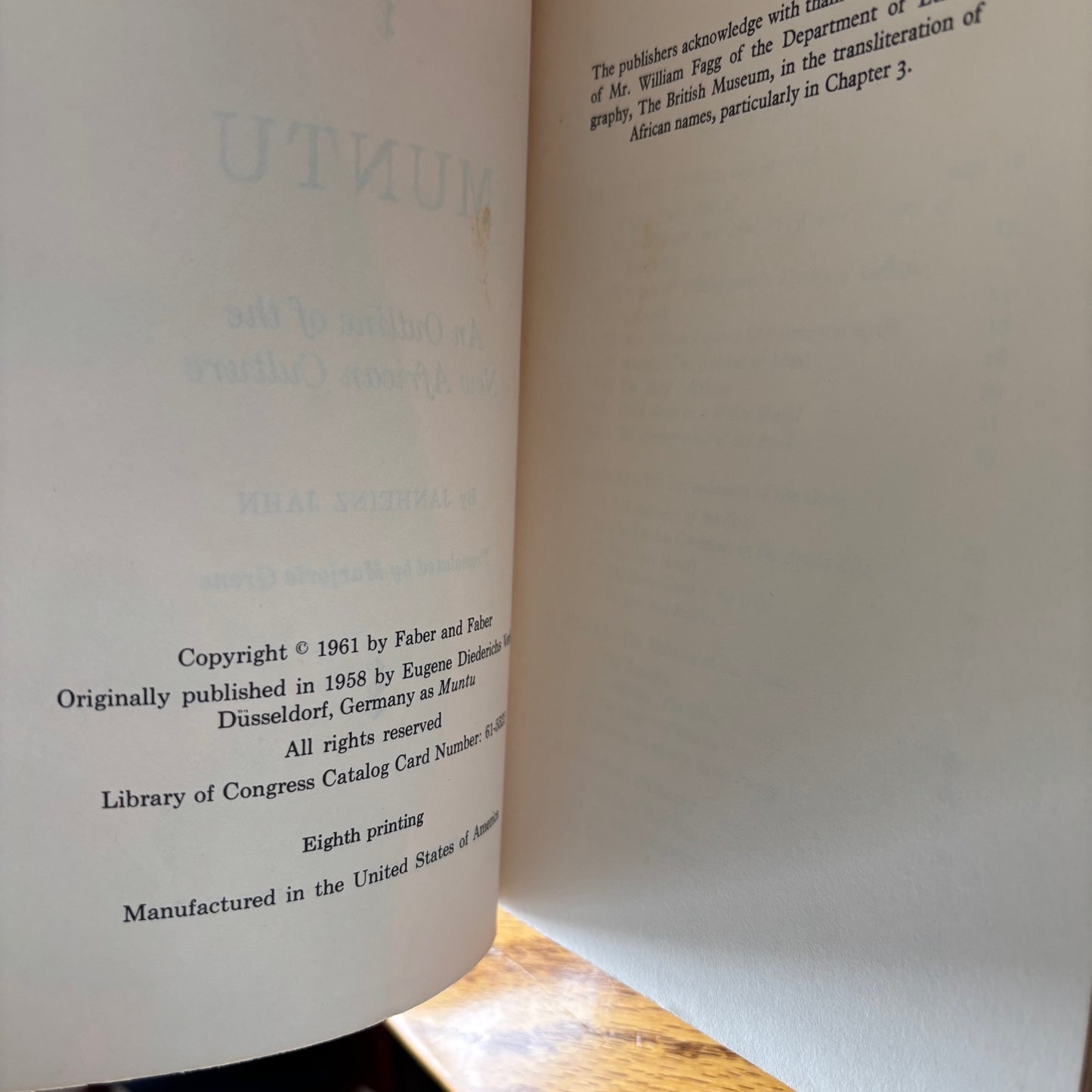 Janheinz Jahn - Muntu: The New African Culture