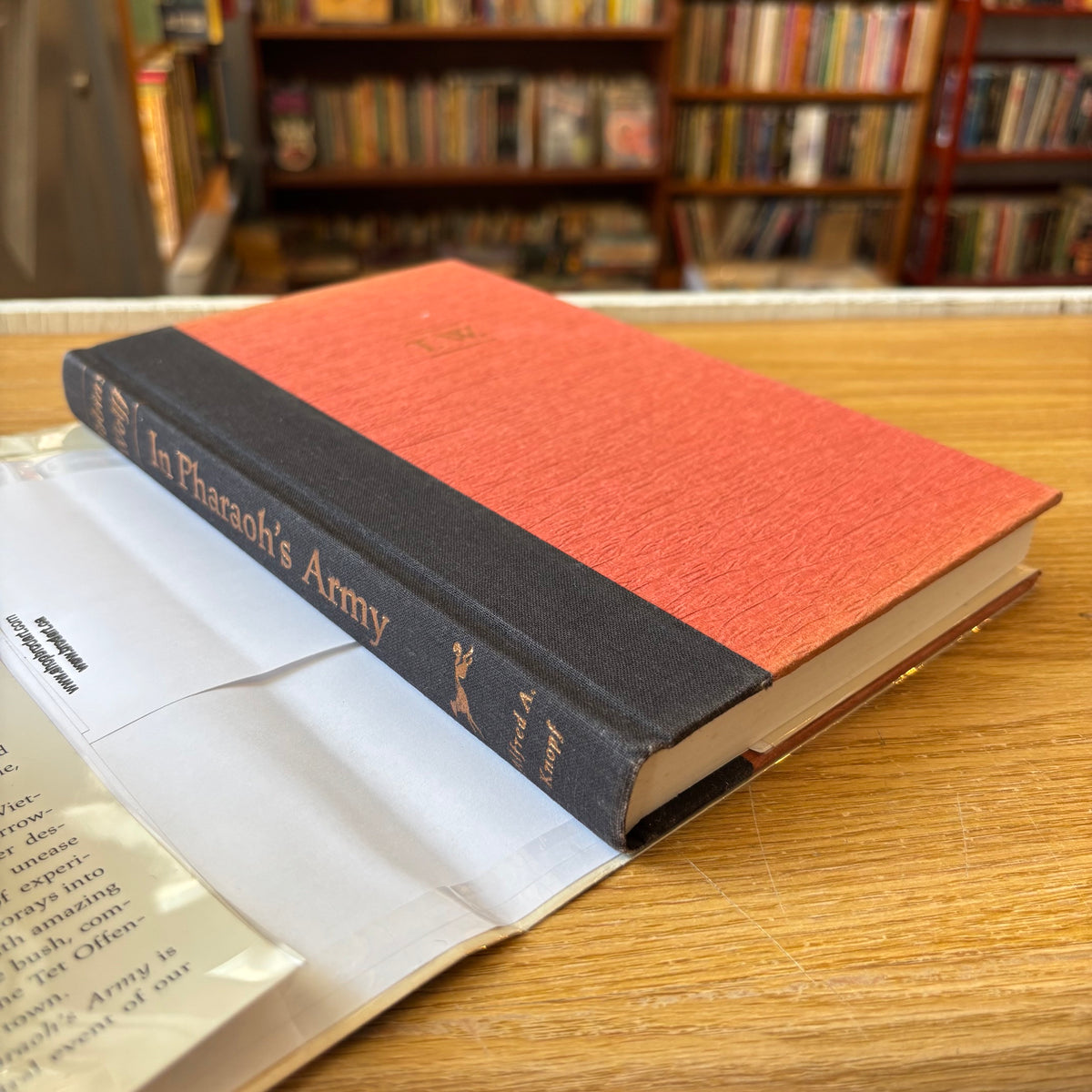 Tobias Wolff - In Pharaoh's Army - Signed First Edition