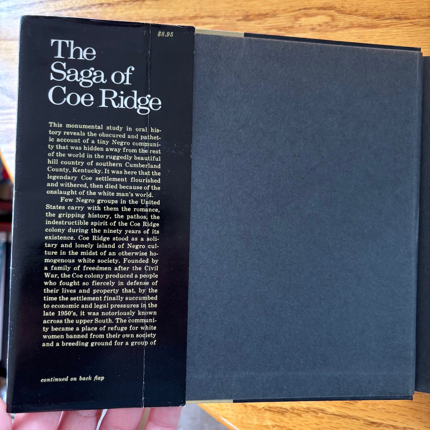 William Lynwood Montell - The Saga of Coe Ridge: A Study in Oral History - First Edition