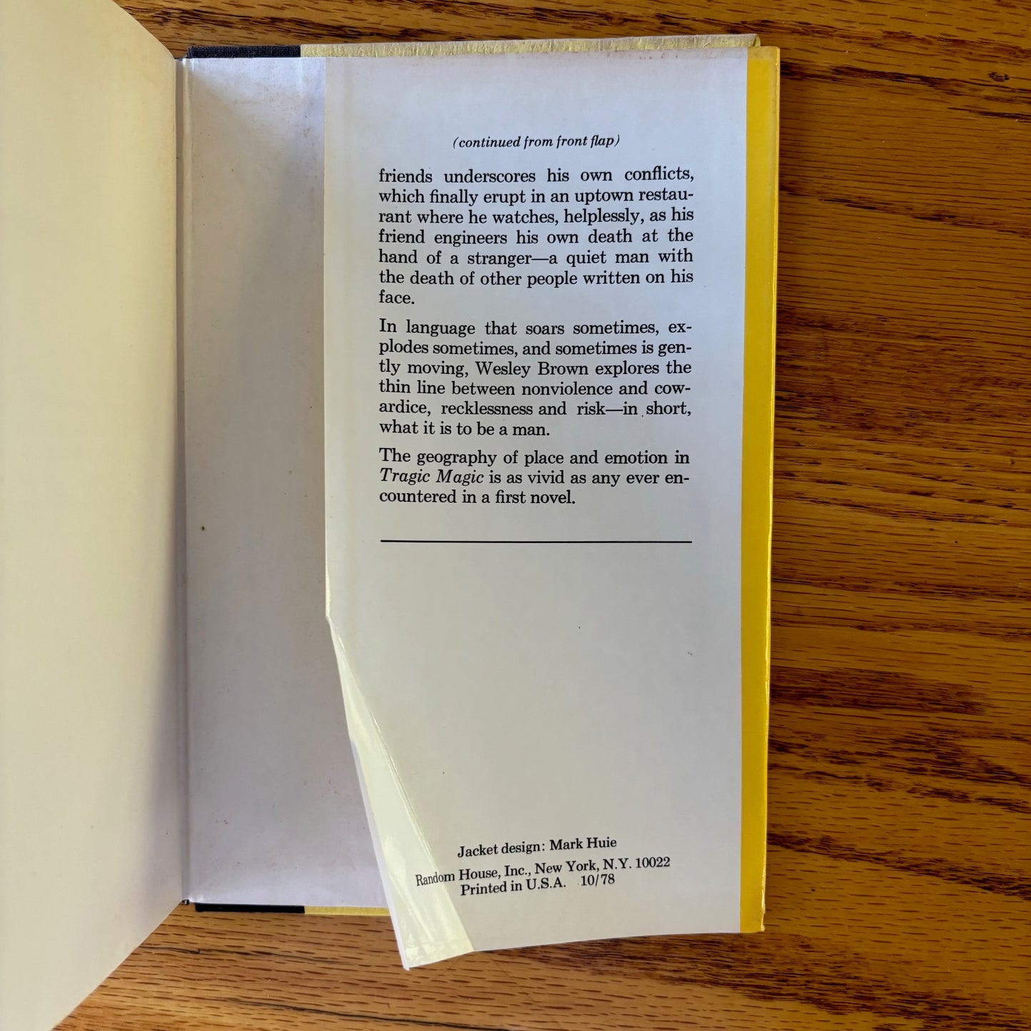 Wesley Brown - Tragic Magic - First Edition