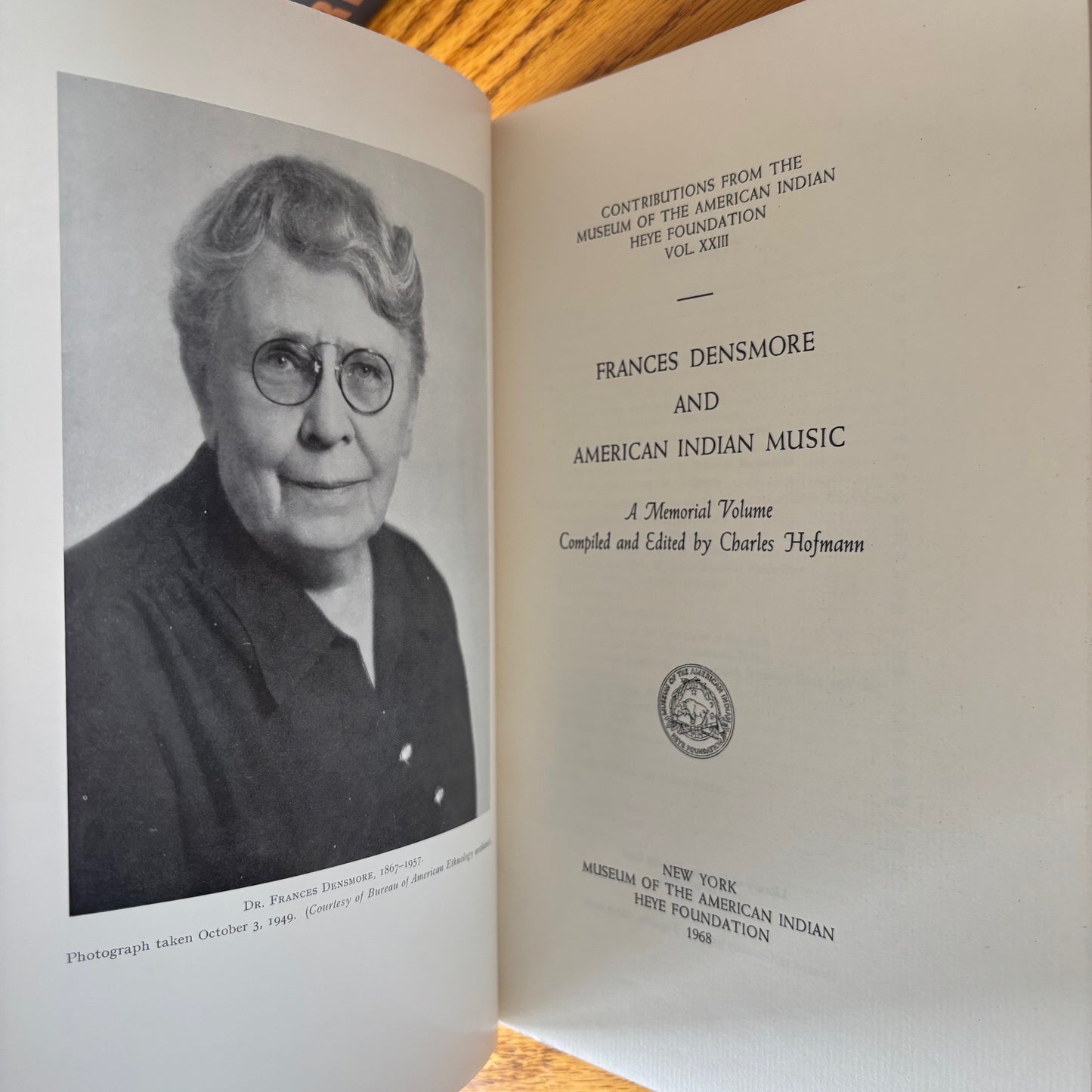 Charles Hofmann, ed. - Frances Densmore and American Indian Music
