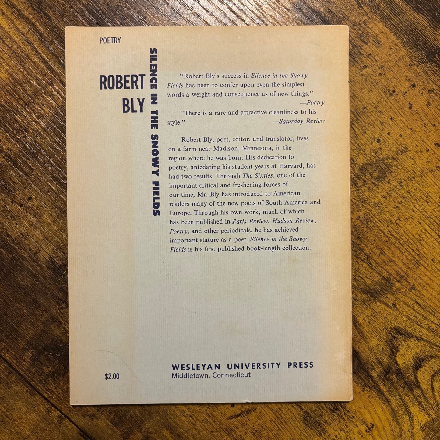Robert Bly - Silence in the Snowy Fields