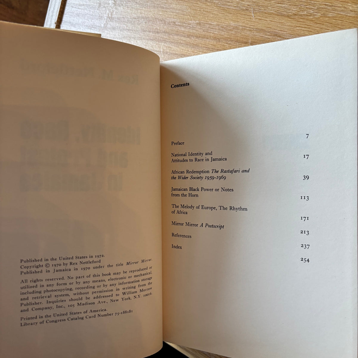 Rex M. Nettleford - Identity Race and Protest in Jamaica - First Edition