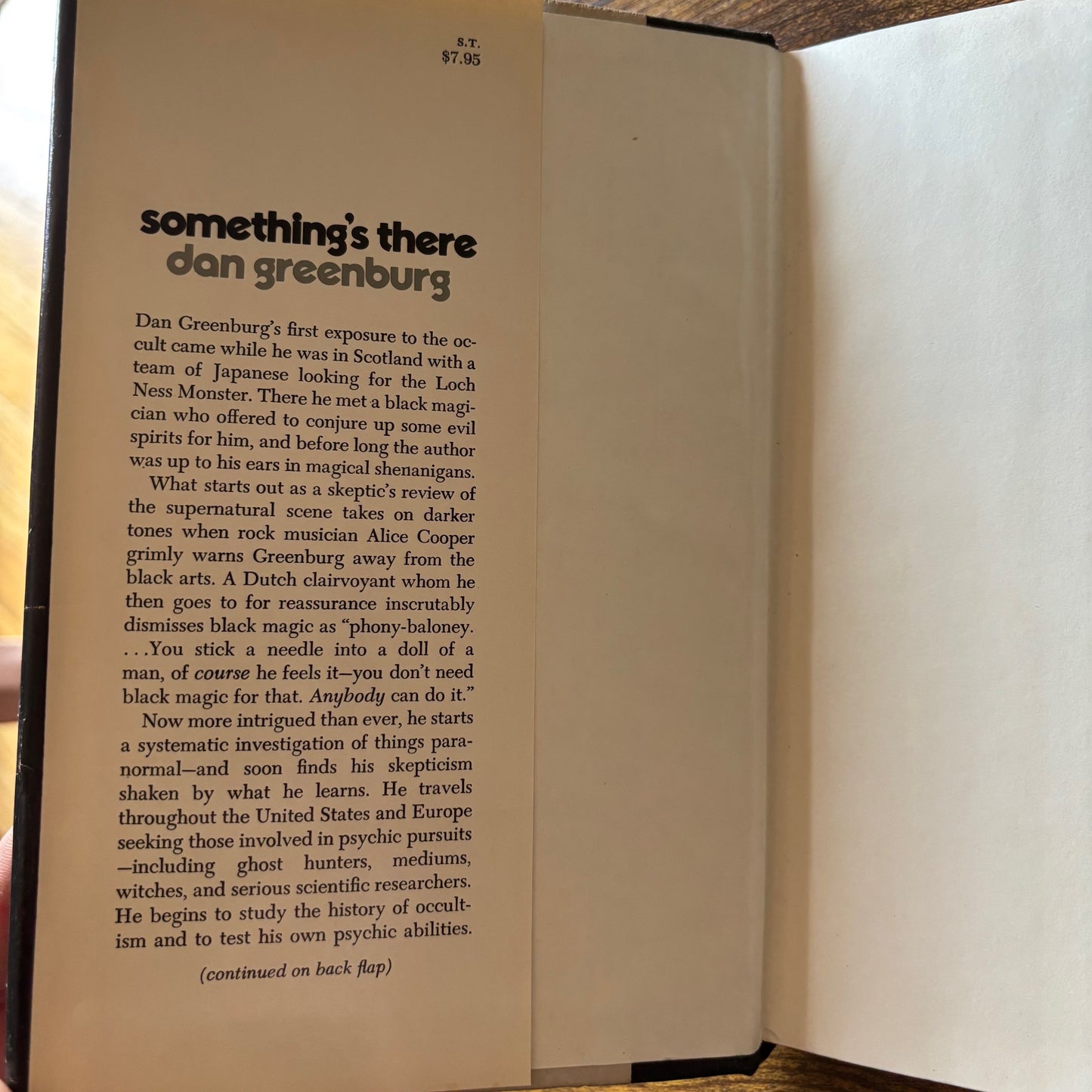 Dan Greenburg - Something's There: My Adventures in the Occult - First Edition