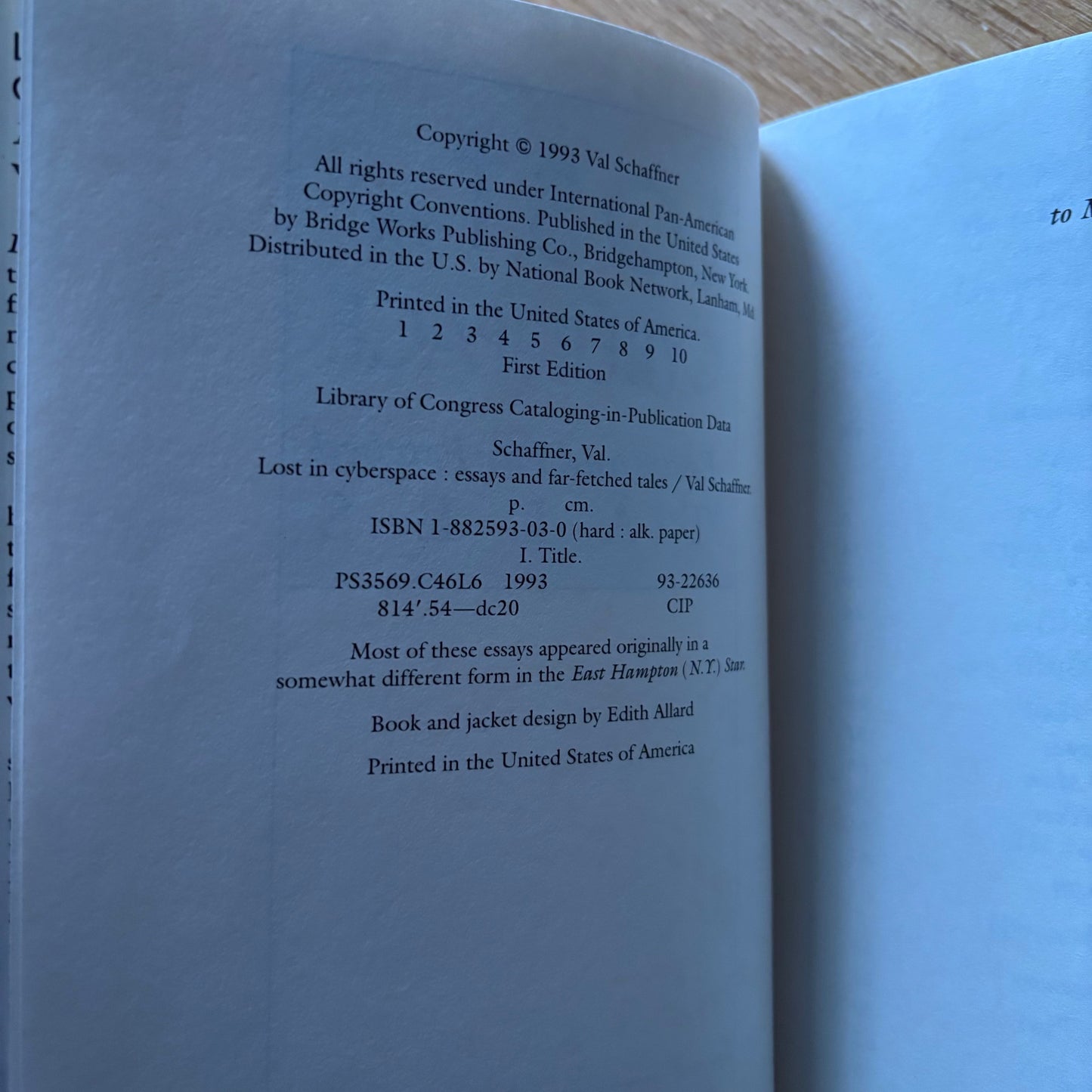 Val Schaffner - Lost in Cyberspace: Essays and Far Fetched Tales - First Edition