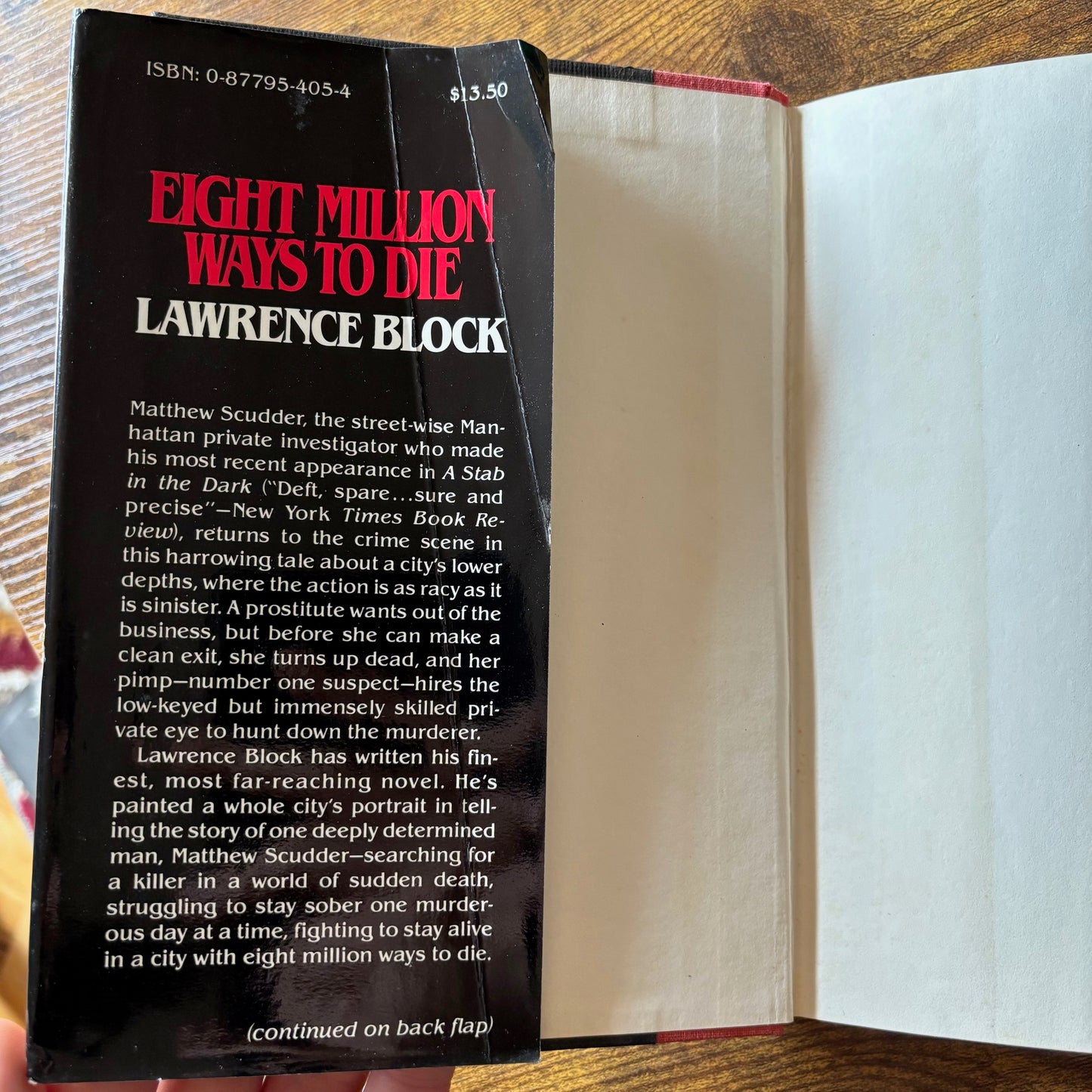 Lawrence Block - Eight Million Ways to Die - First Edition