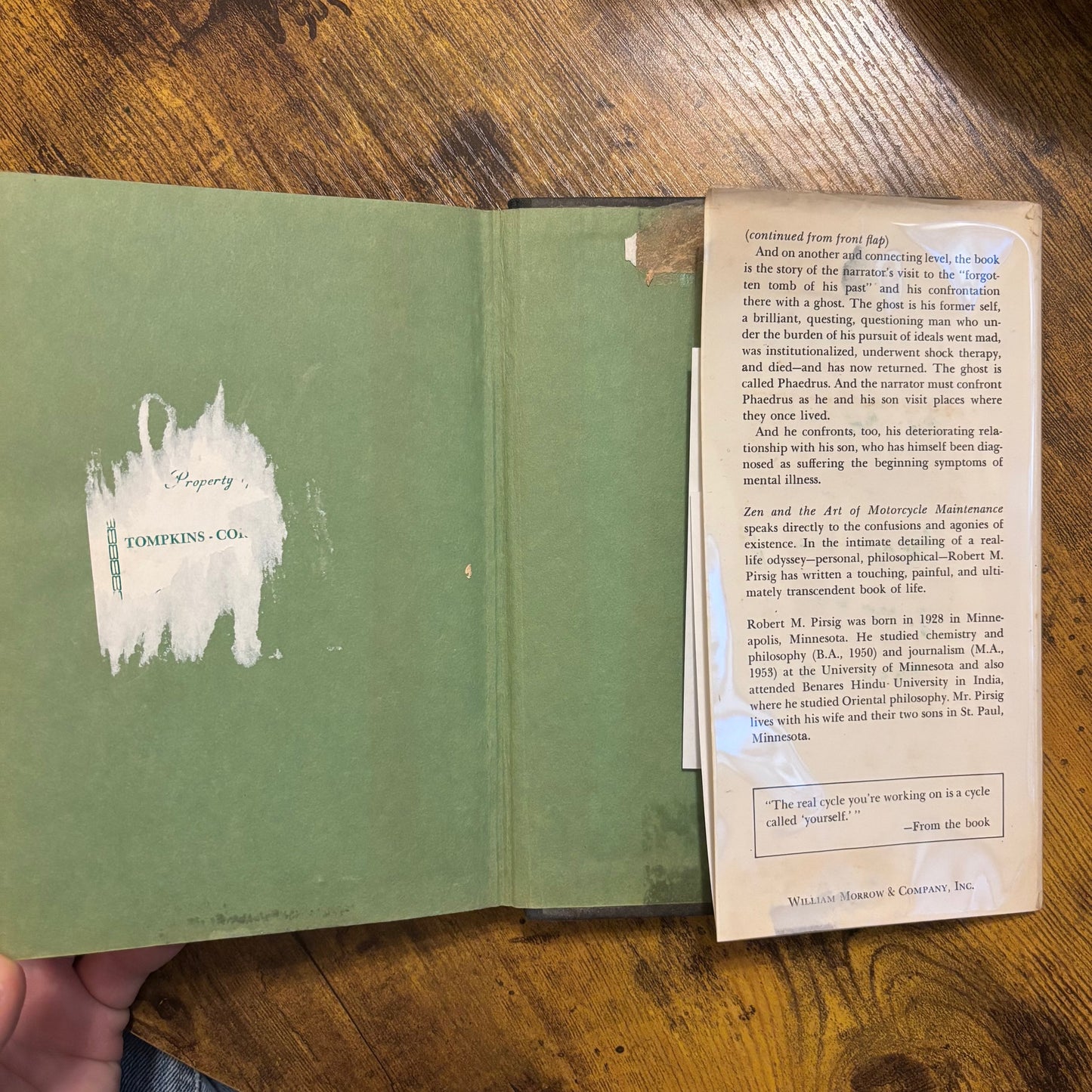 Robert M. Pirsig - Zen and the Art of Motorcycle Maintenance - First Edition Third Printing