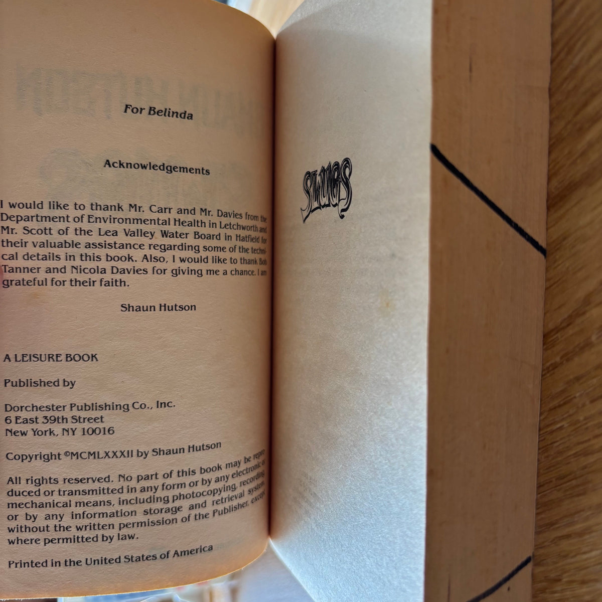 Shaun Hutson - Slugs - First Edition